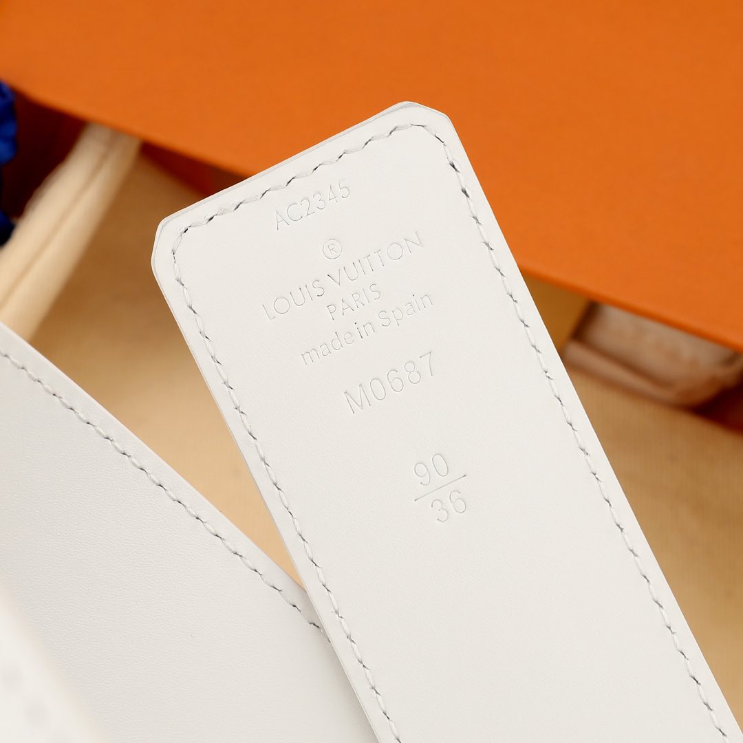 Louis Vuitton Basic Belt Silver 40mm-s-m-l