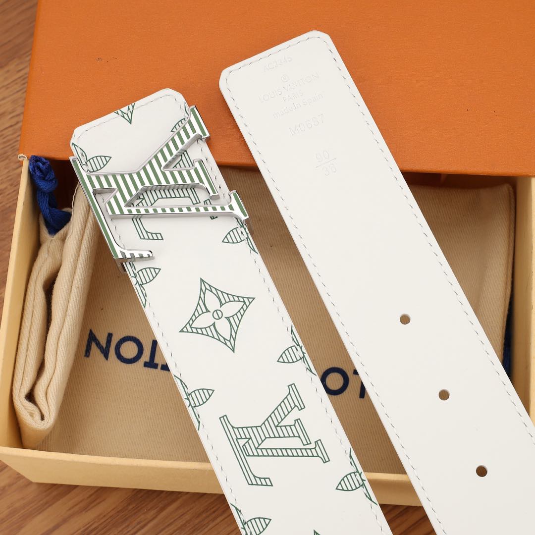 Louis Vuitton Basic Belt Silver 40mm-s-m-l