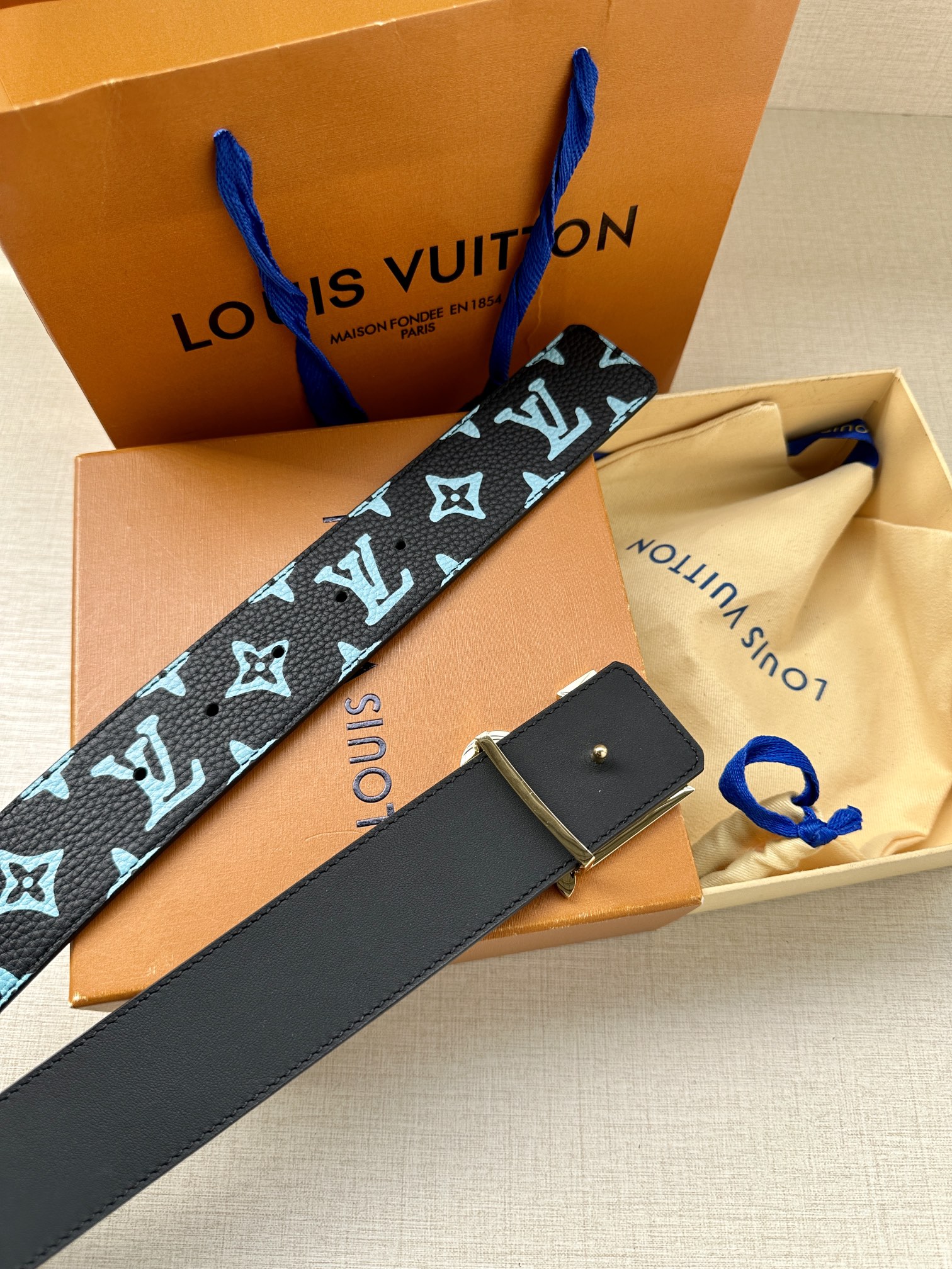 Louis Vuitton Basic Belt Cow Leather S-m-l