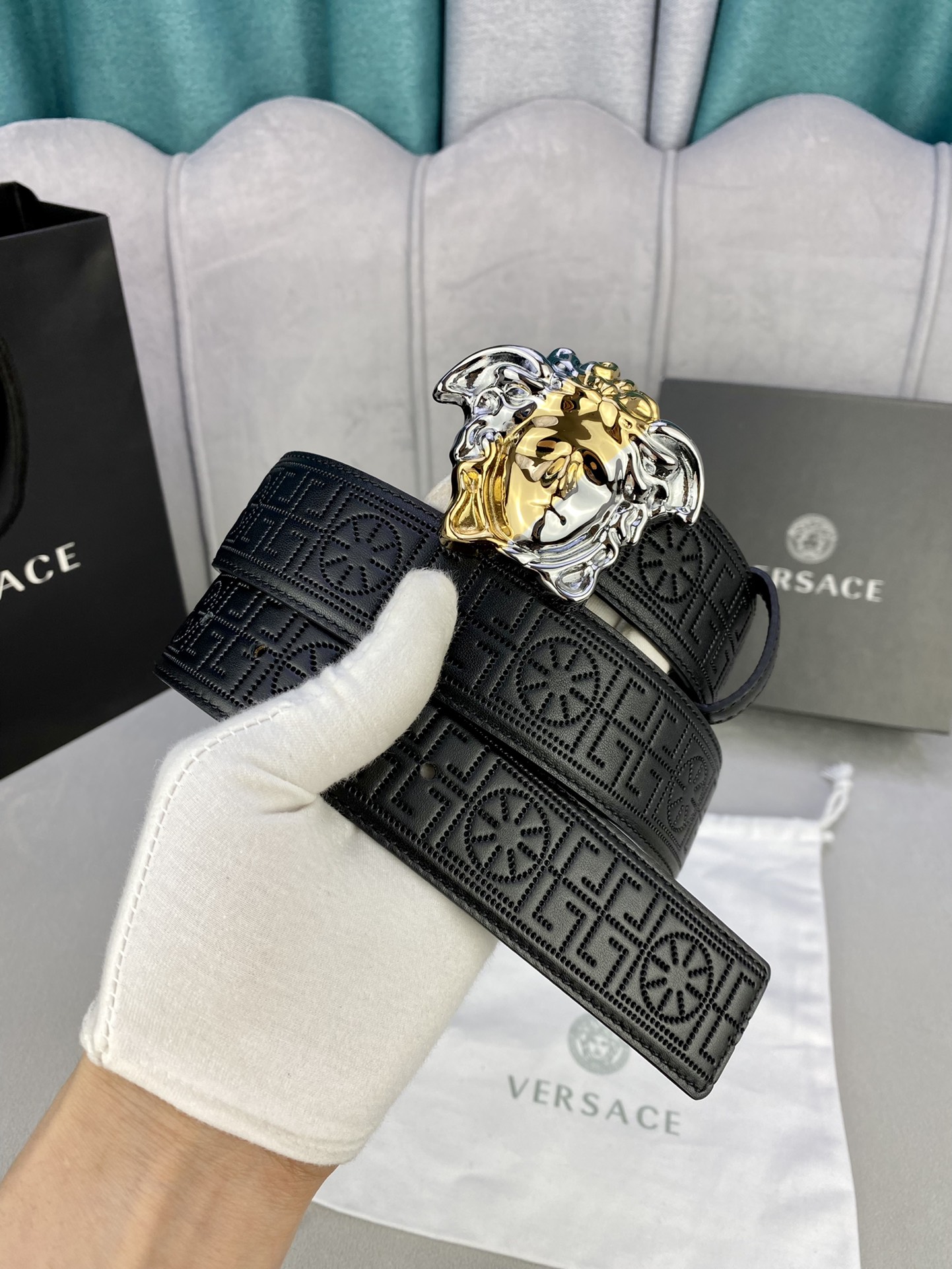 Versace Leather Belt S-m-l