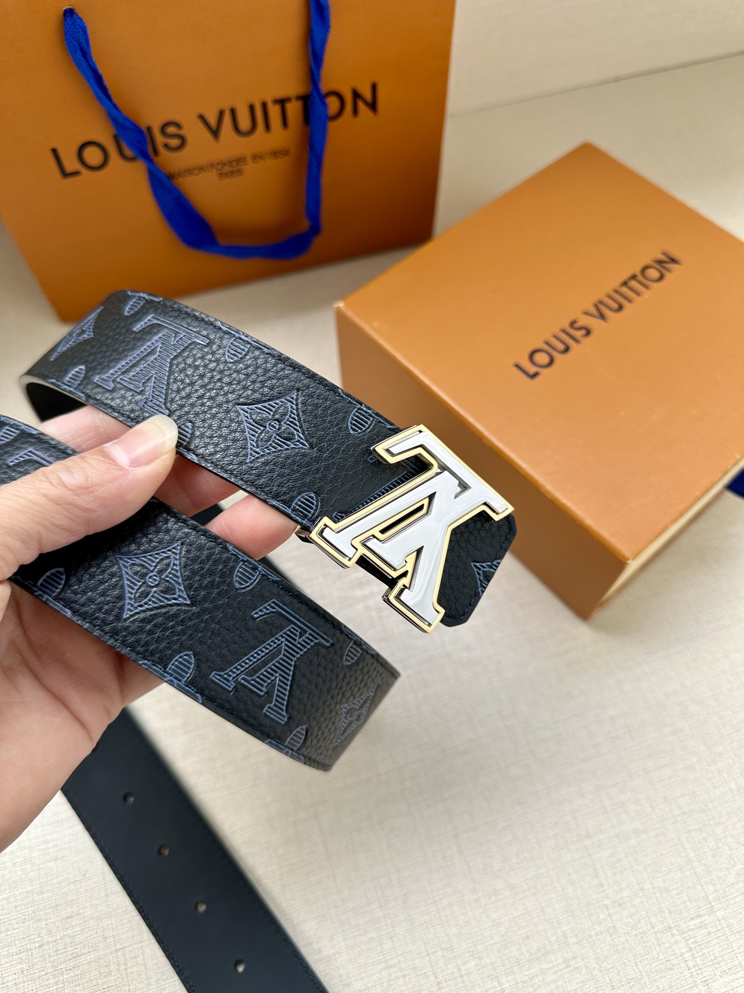 Louis Vuitton Basic Belt Top Grain Leather L