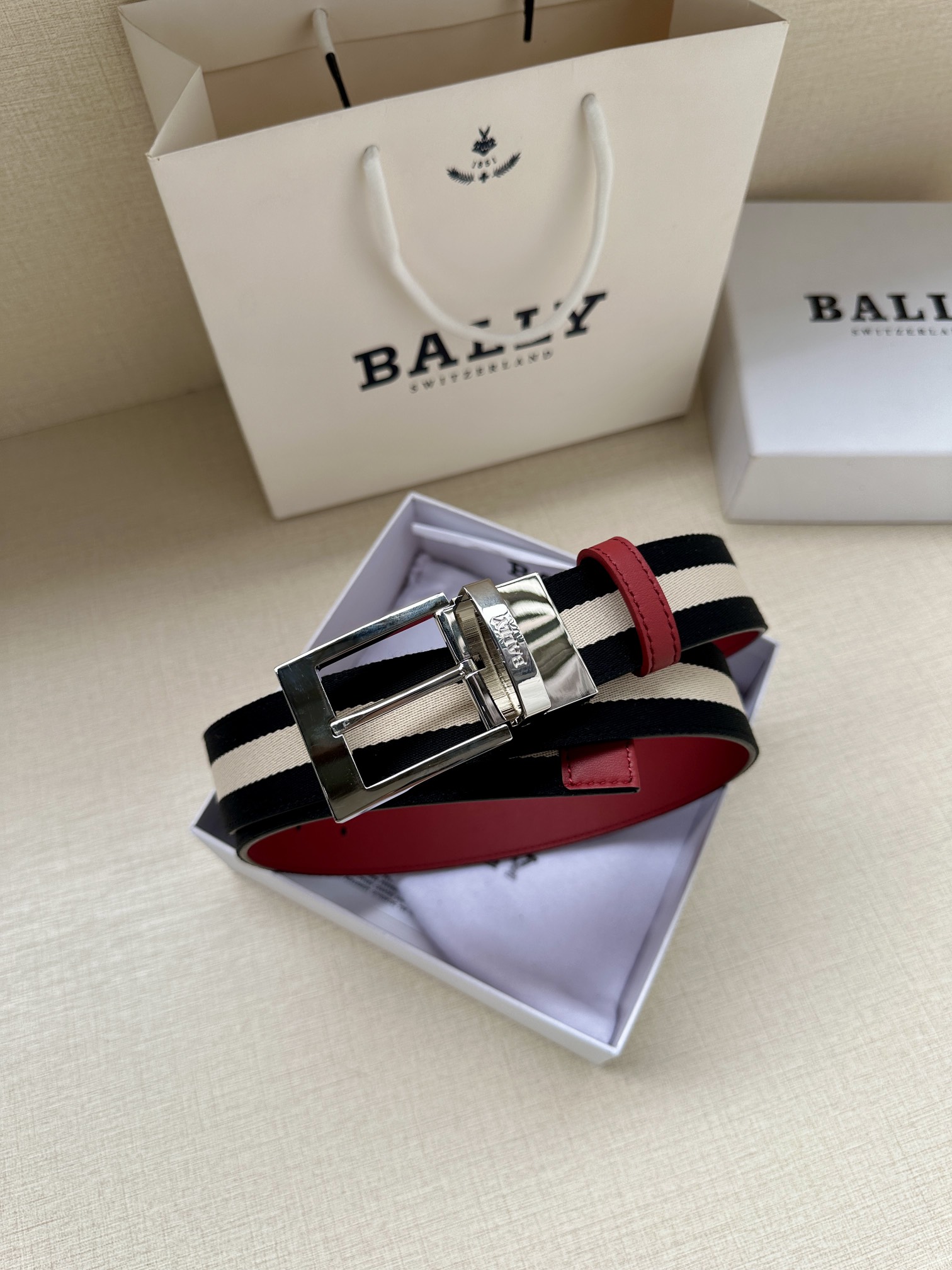Bally Male Basic Belt M-l