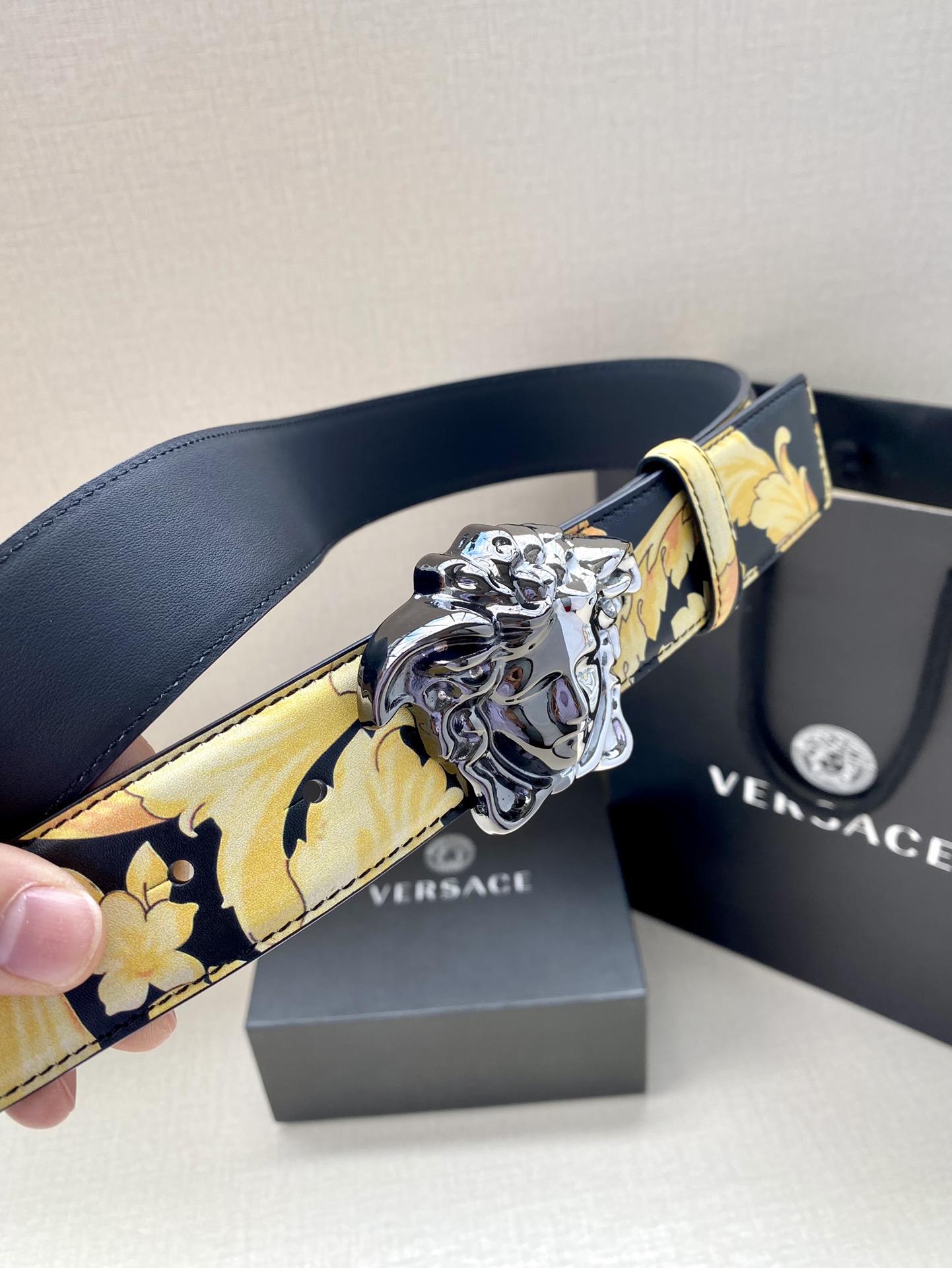 Versace Basic Belt Black S-m-l