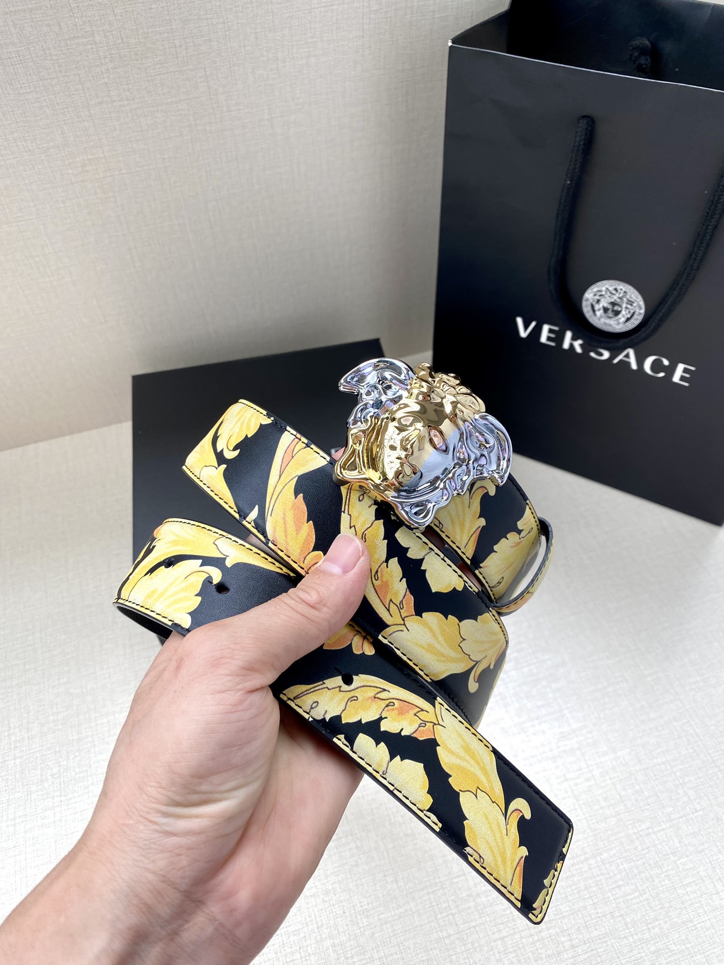 Versace Basic Belt Black S-m-l