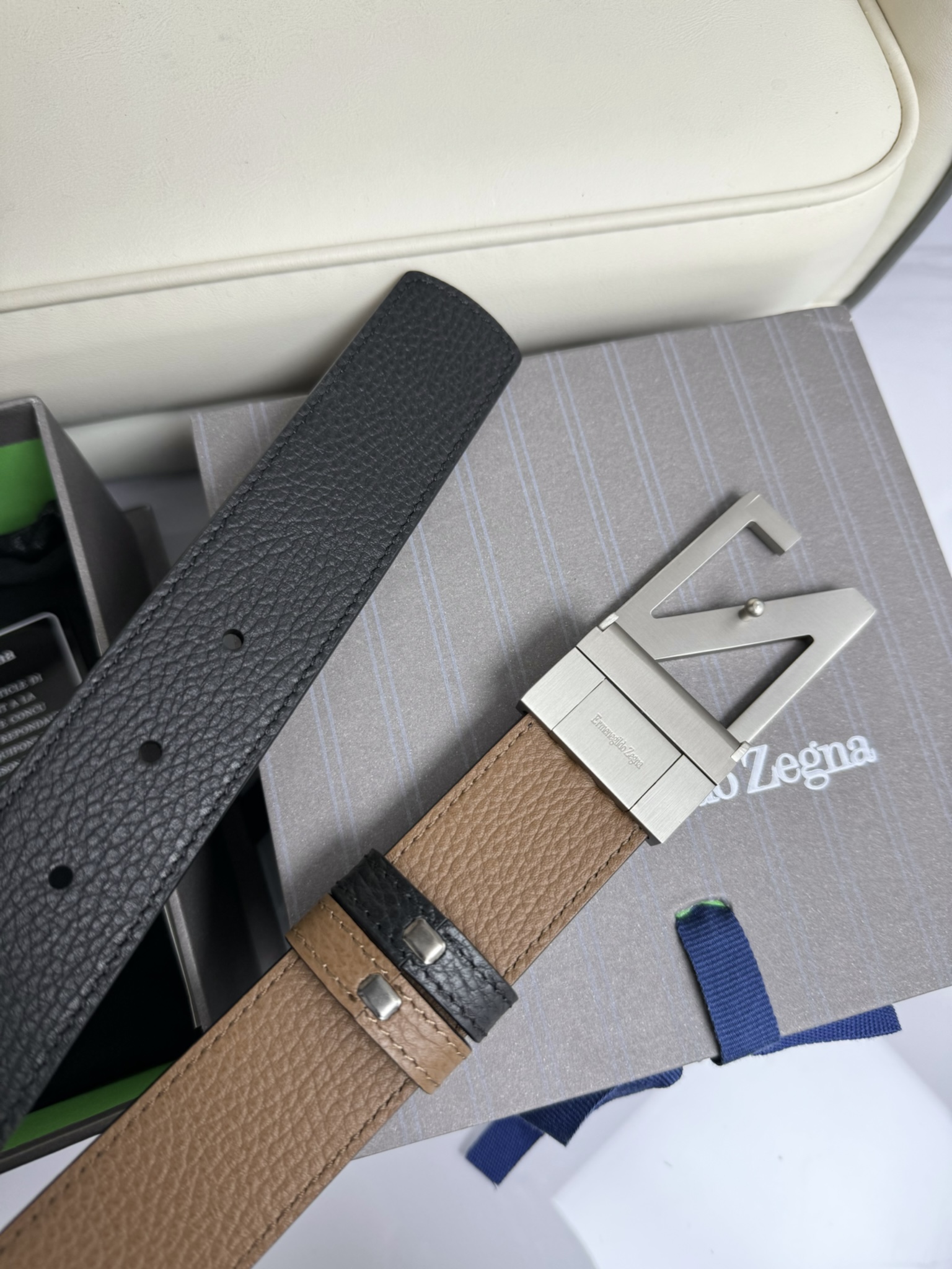 Ermenegildo Zegna Basic Belt Top Grain Leather