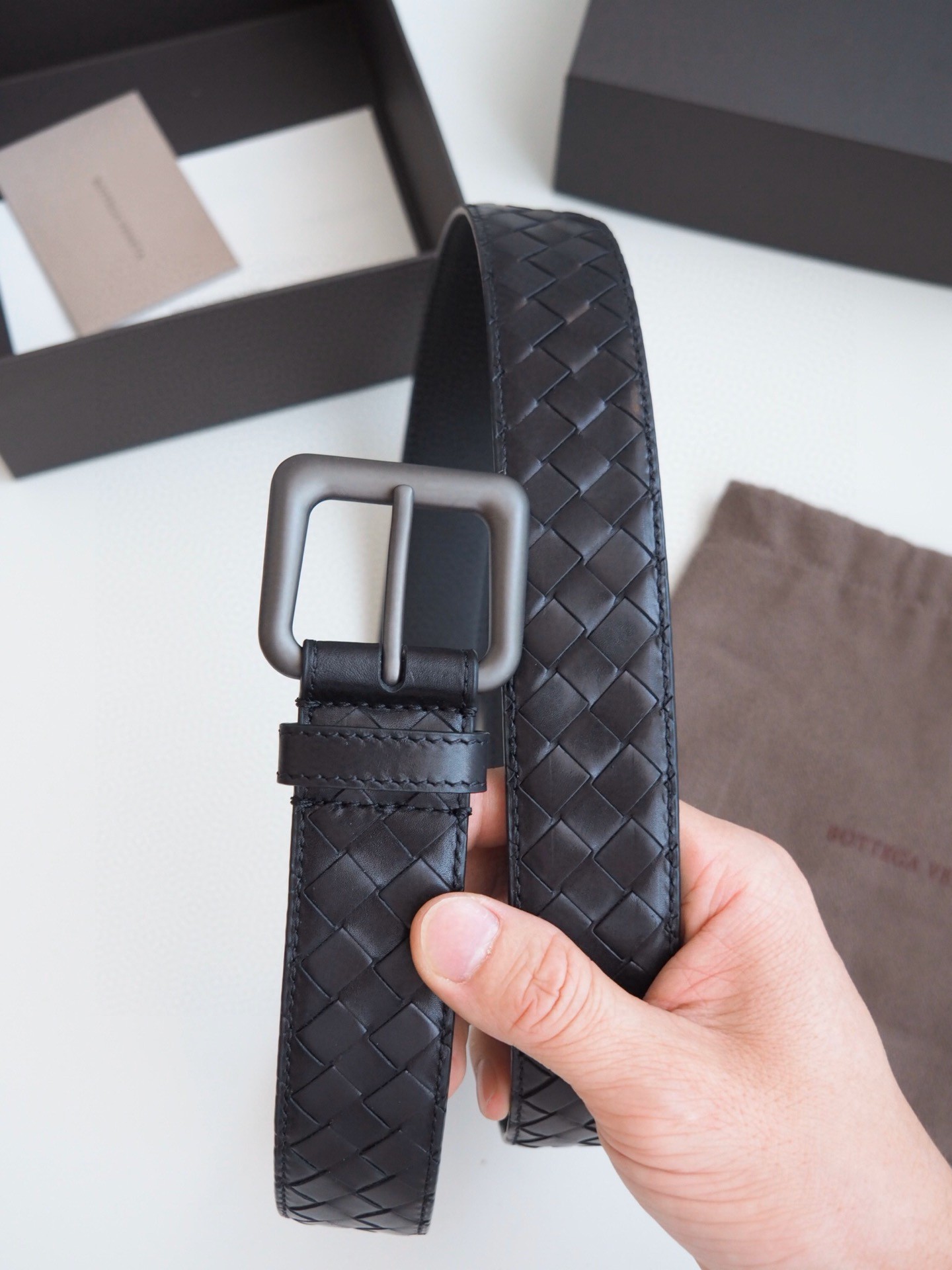 Bottega Veneta Basic Belt Cow Leather M