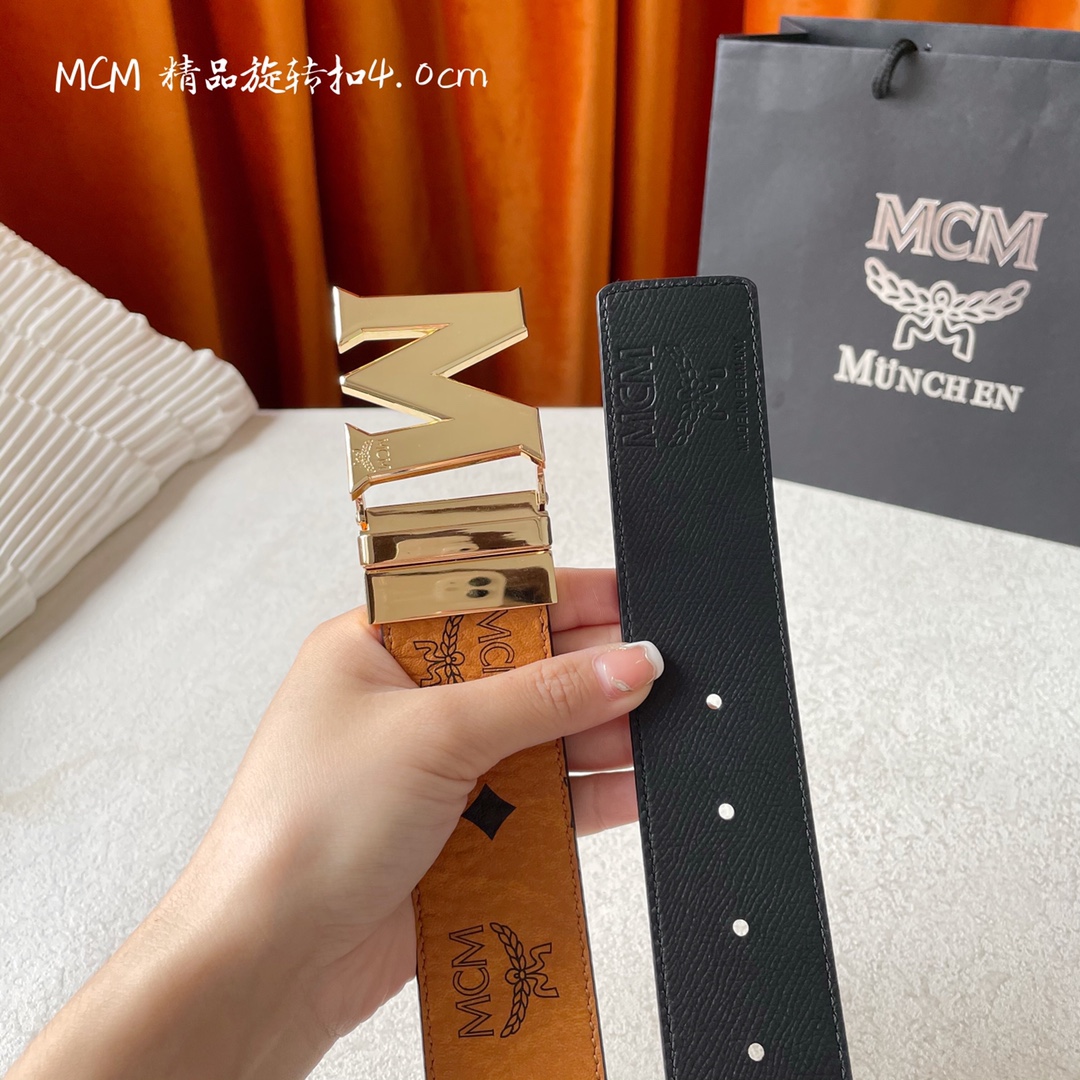 Louis Vuitton Leather Belt Canvas M