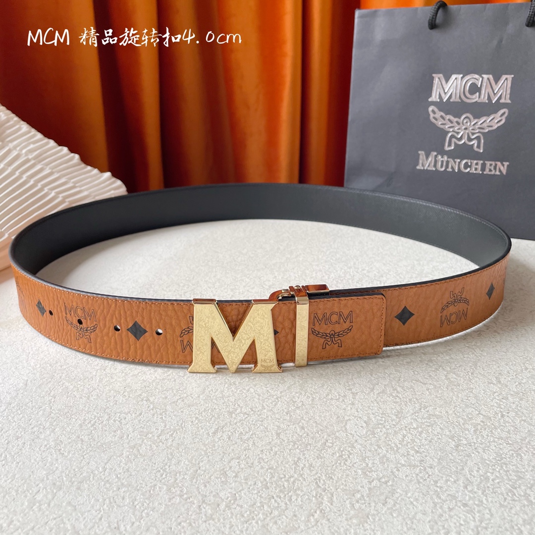 Louis Vuitton Leather Belt Canvas M