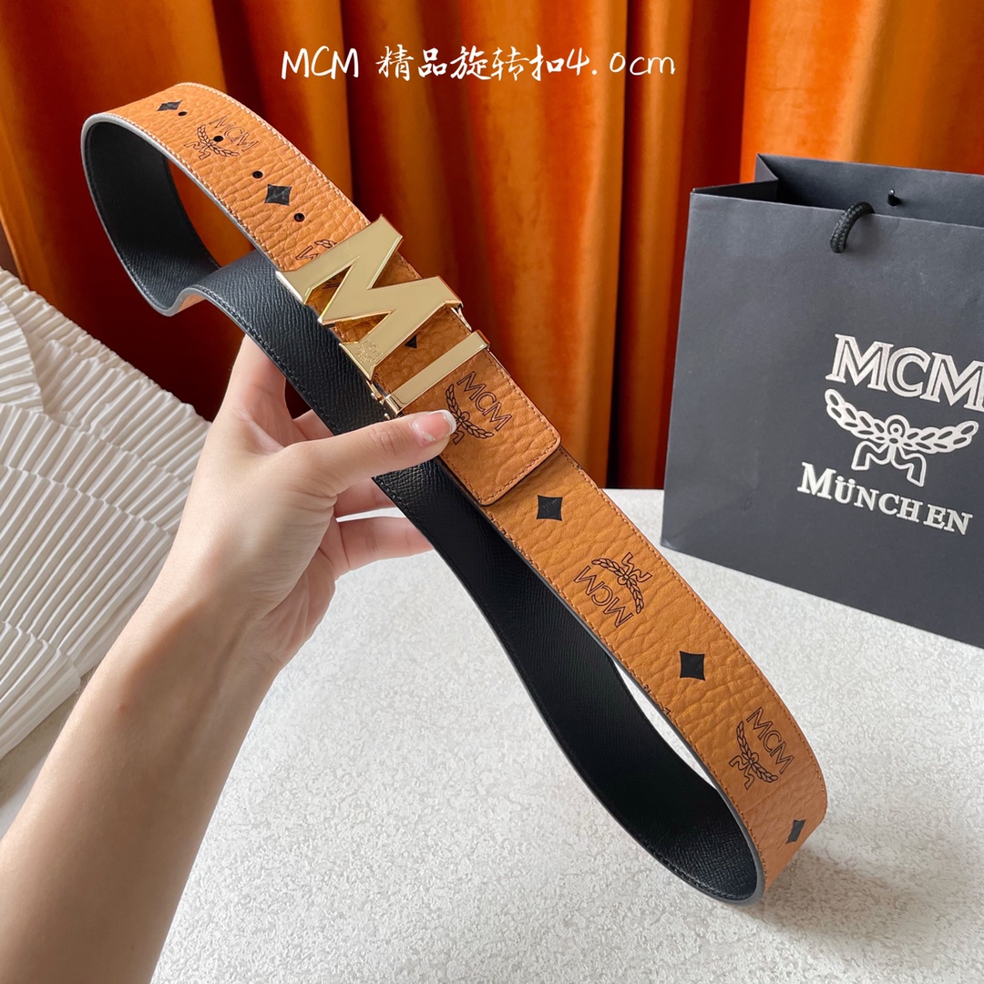 Louis Vuitton Leather Belt Canvas M