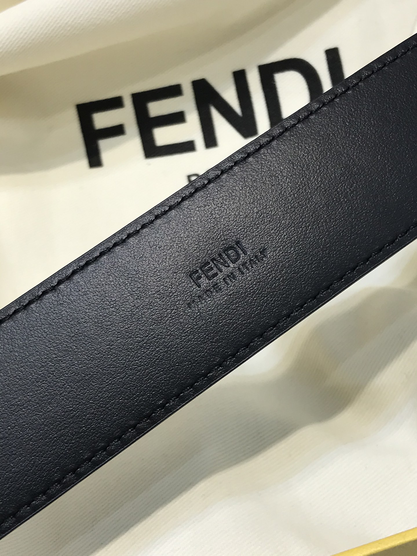 Fendi Male Leather Belt Cow Leather 35mm