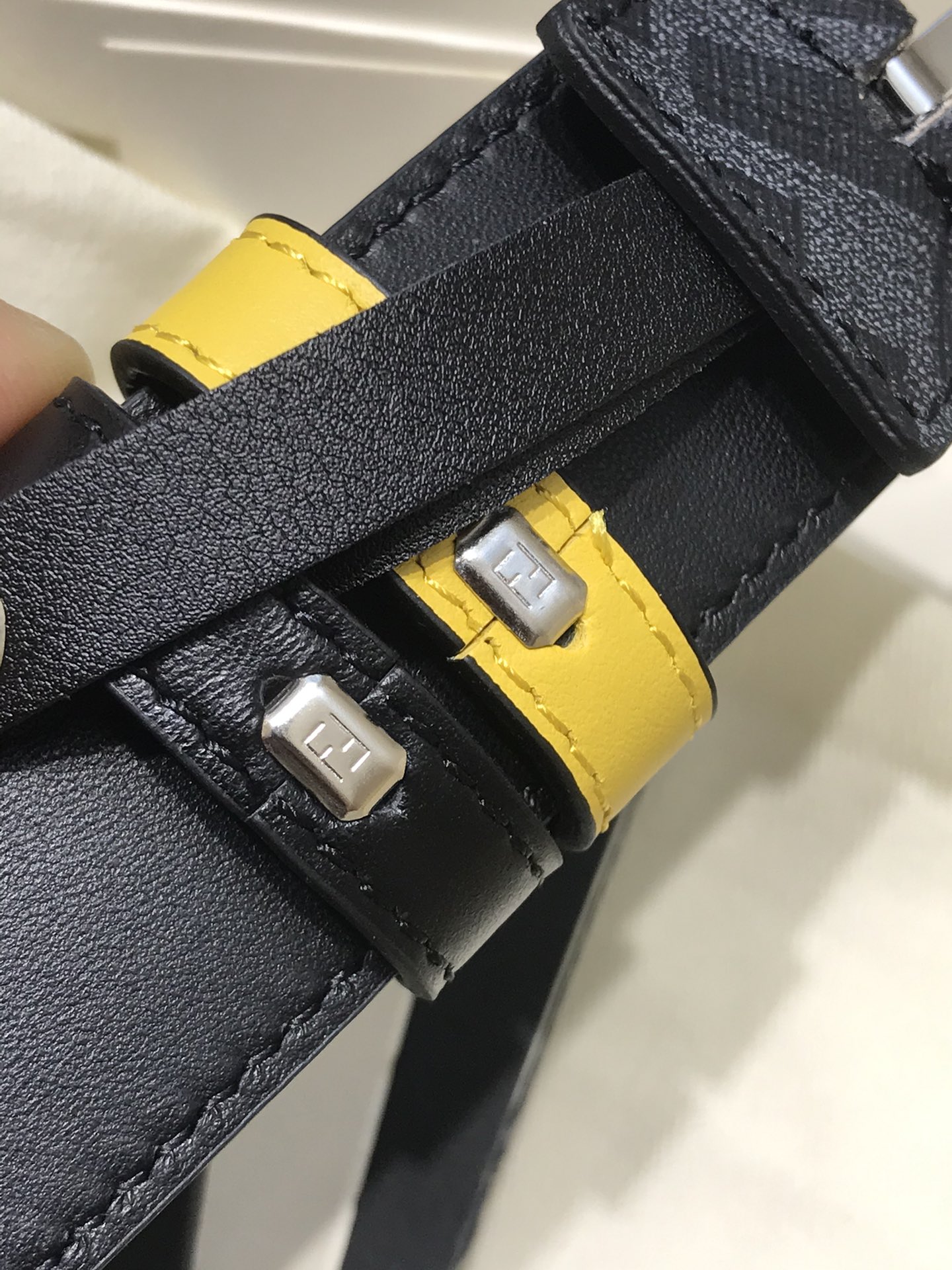 Fendi Male Leather Belt Cow Leather 35mm