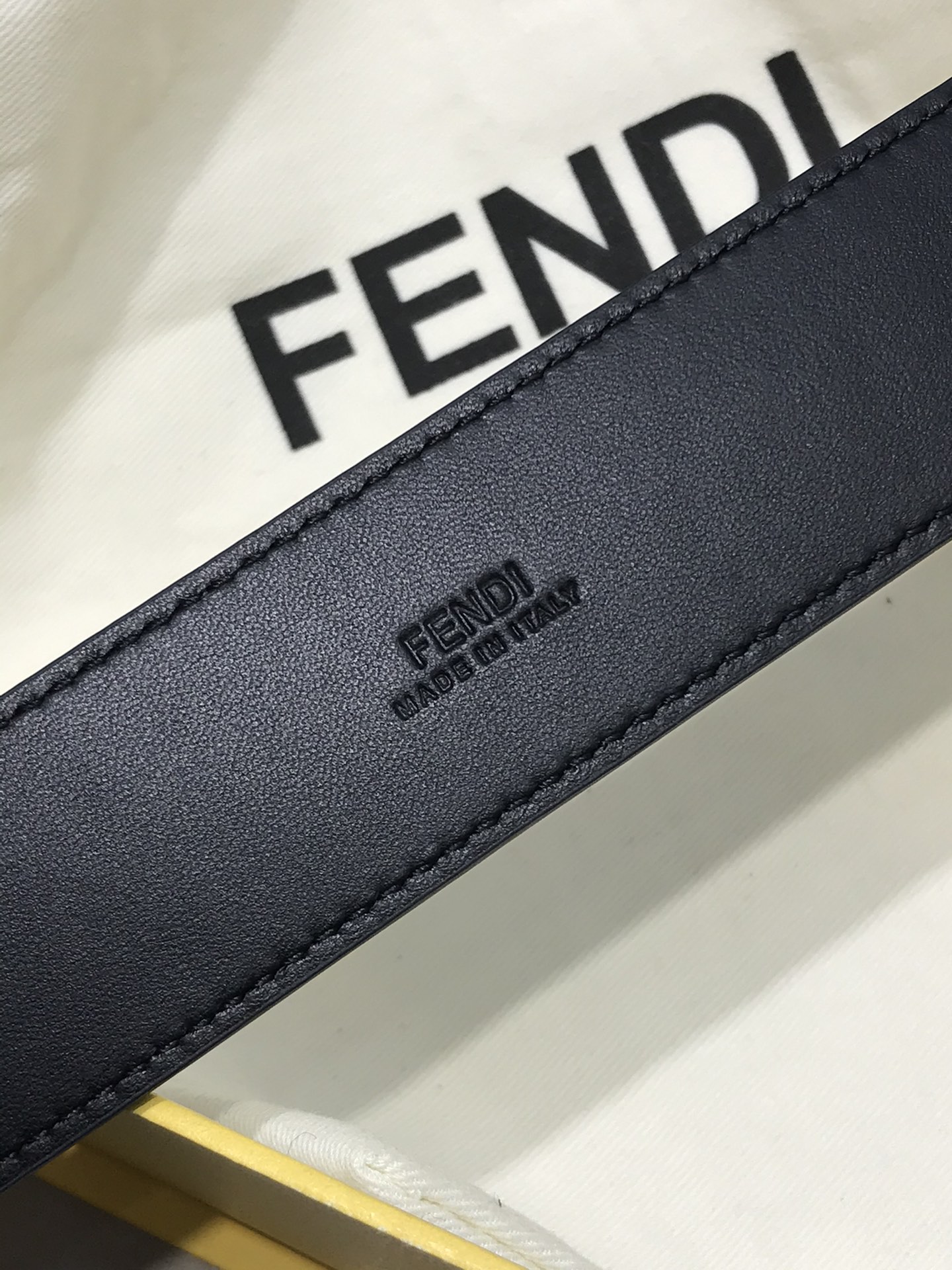 Fendi Male Leather Belt Cow Leather 35mm