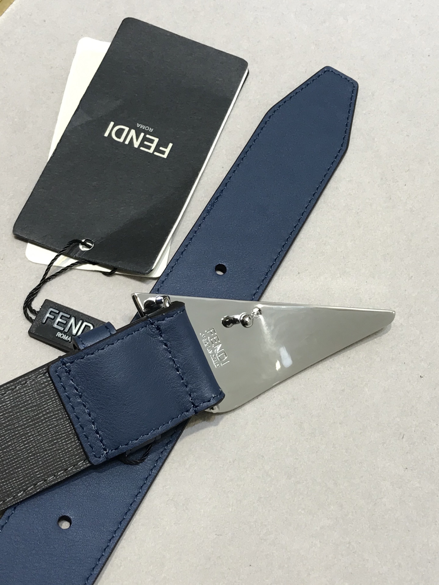 Fendi Leather Belt Cow Leather 35mm