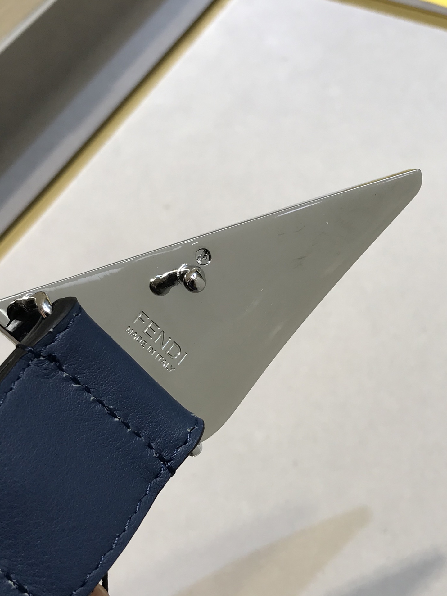 Fendi Leather Belt Cow Leather 35mm