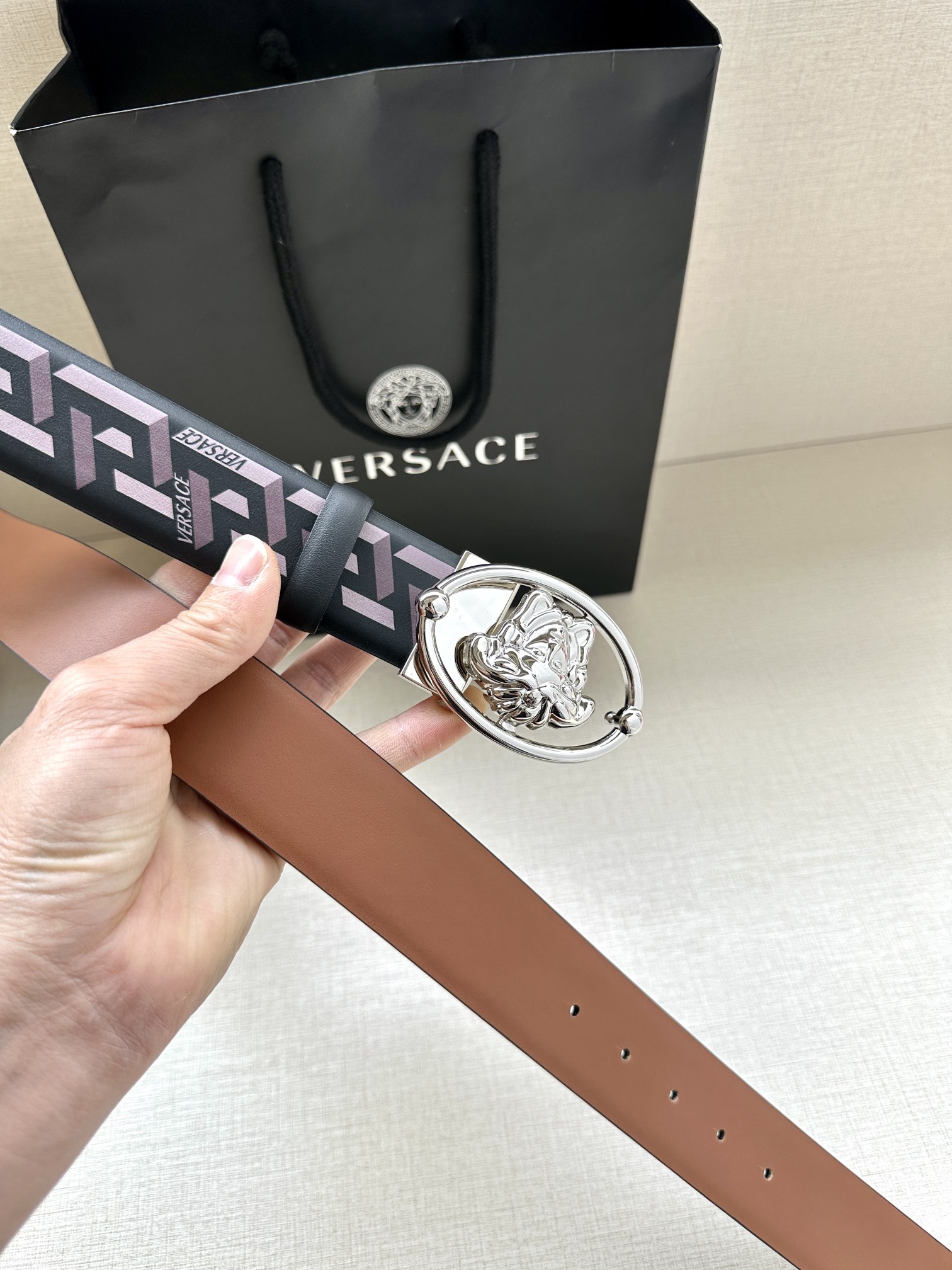 Versace Male Basic Belt S-m