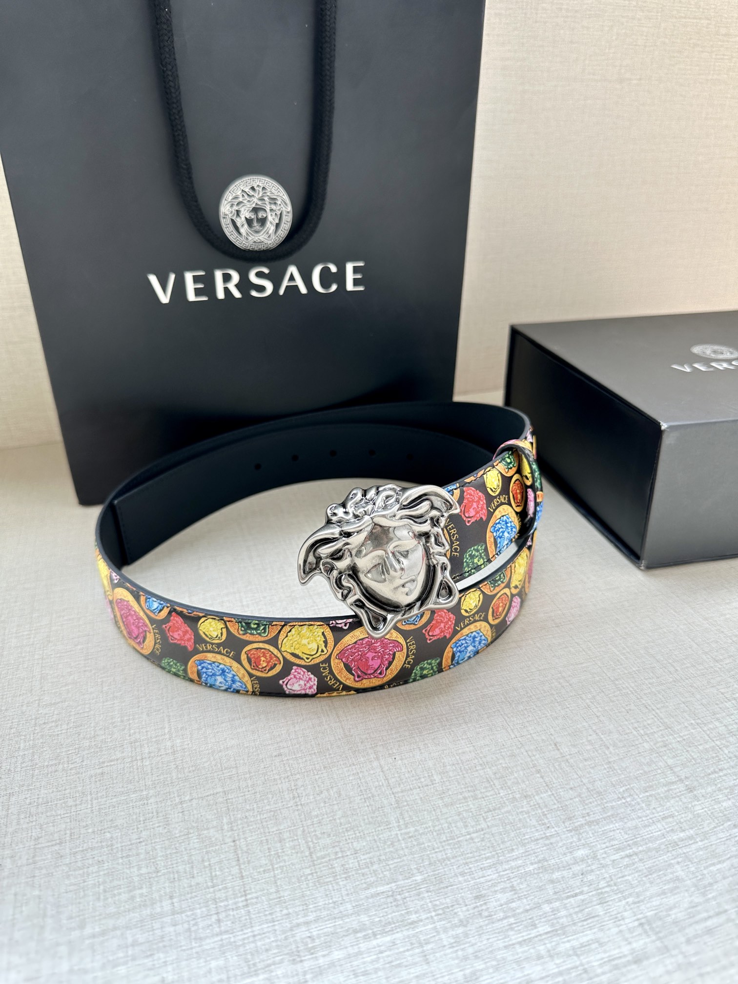Versace Basic Belt Cow Leather S-m-l
