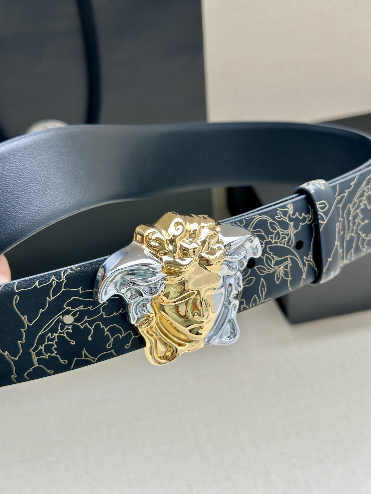 Versace Basic Belt Cow Leather S-m-l