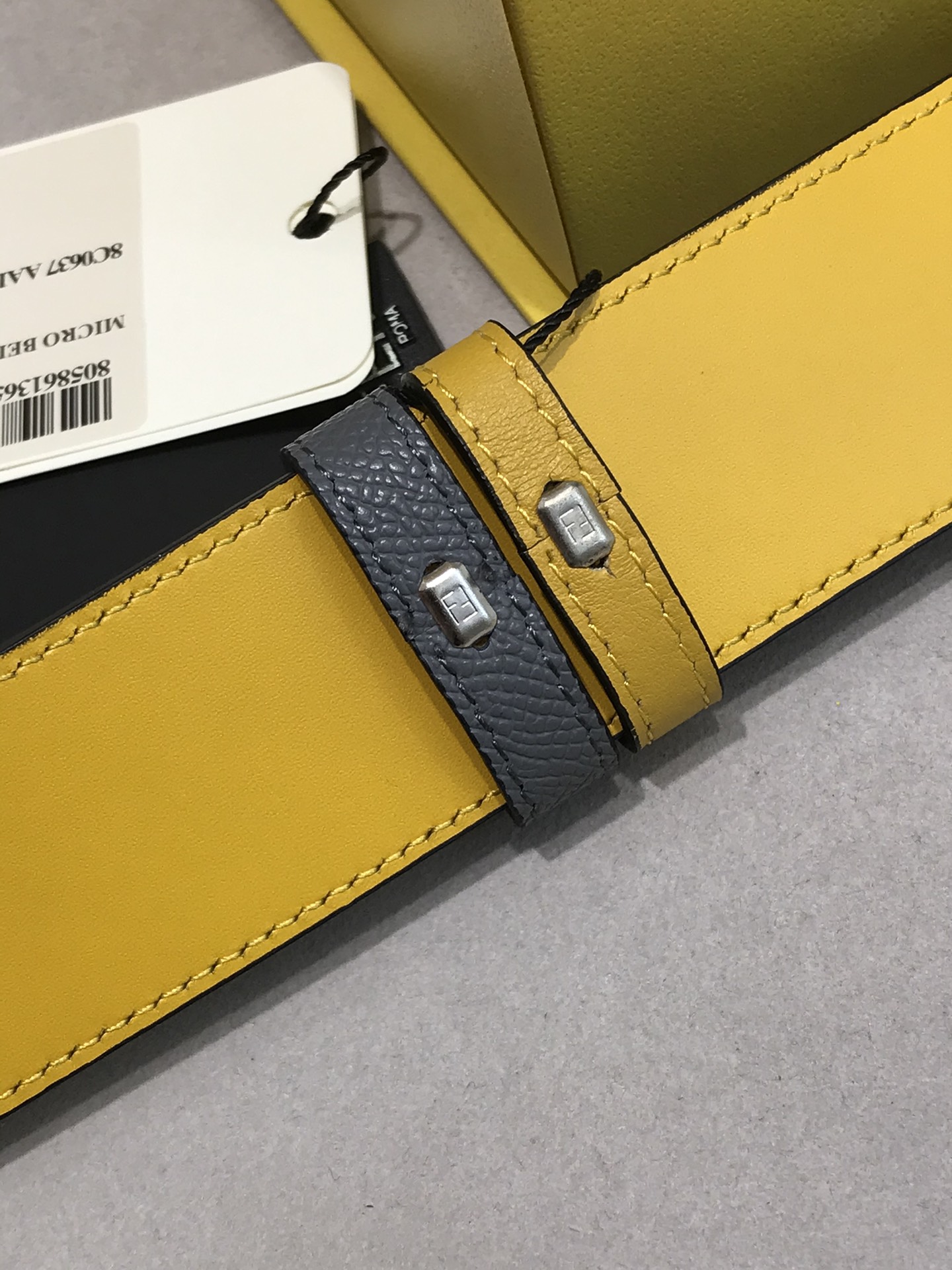 Fendi Leather Belt Cow Leather M
