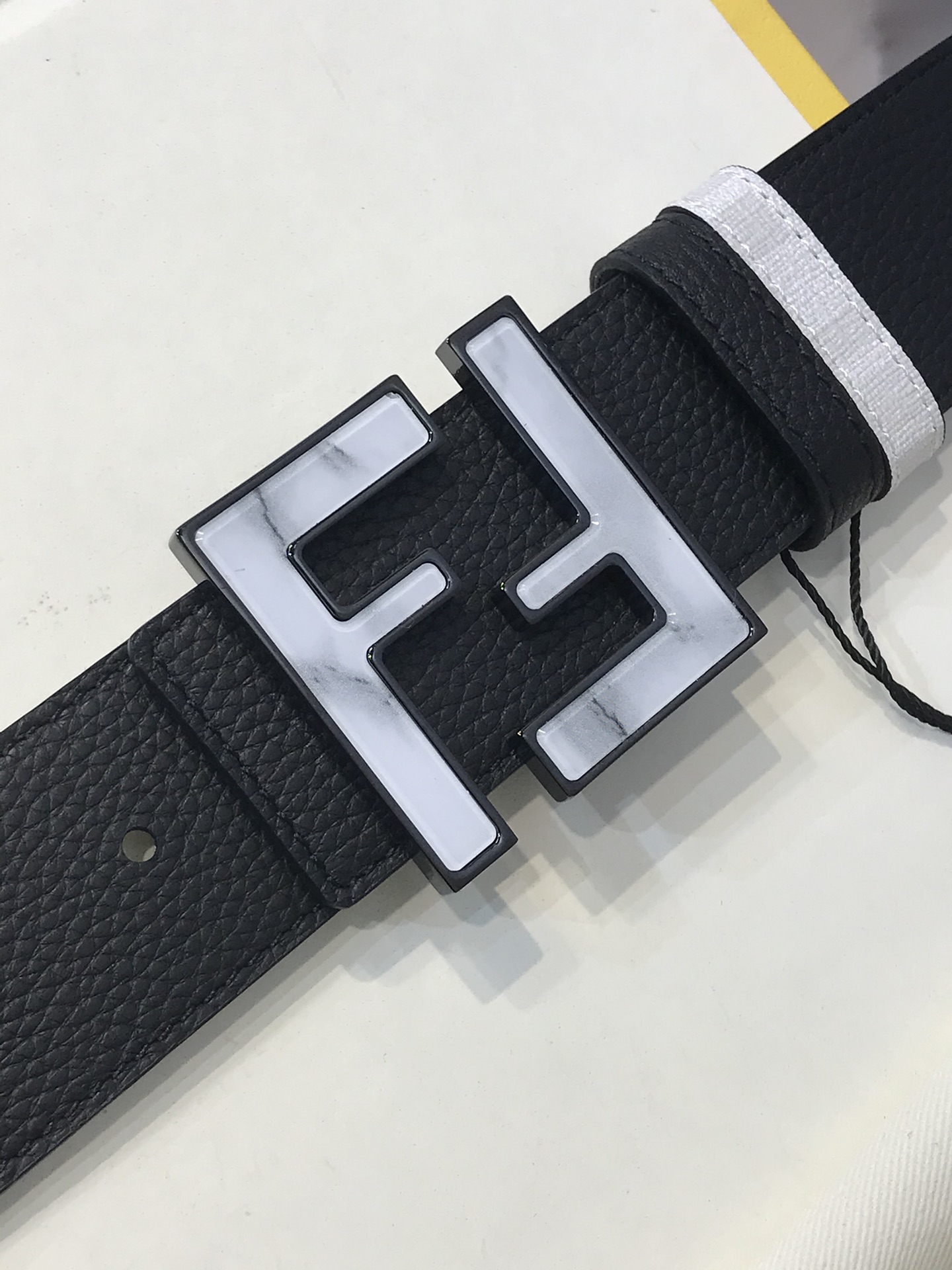 Fendi Leather Belt Cow Leather M