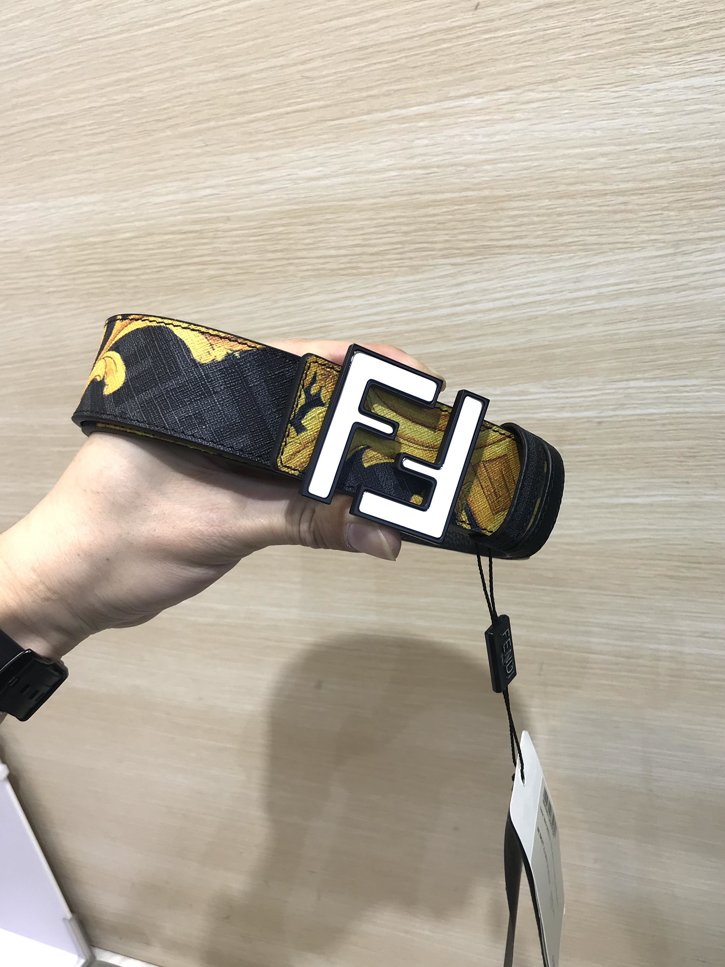 Fendi Leather Belt Cow Leather M