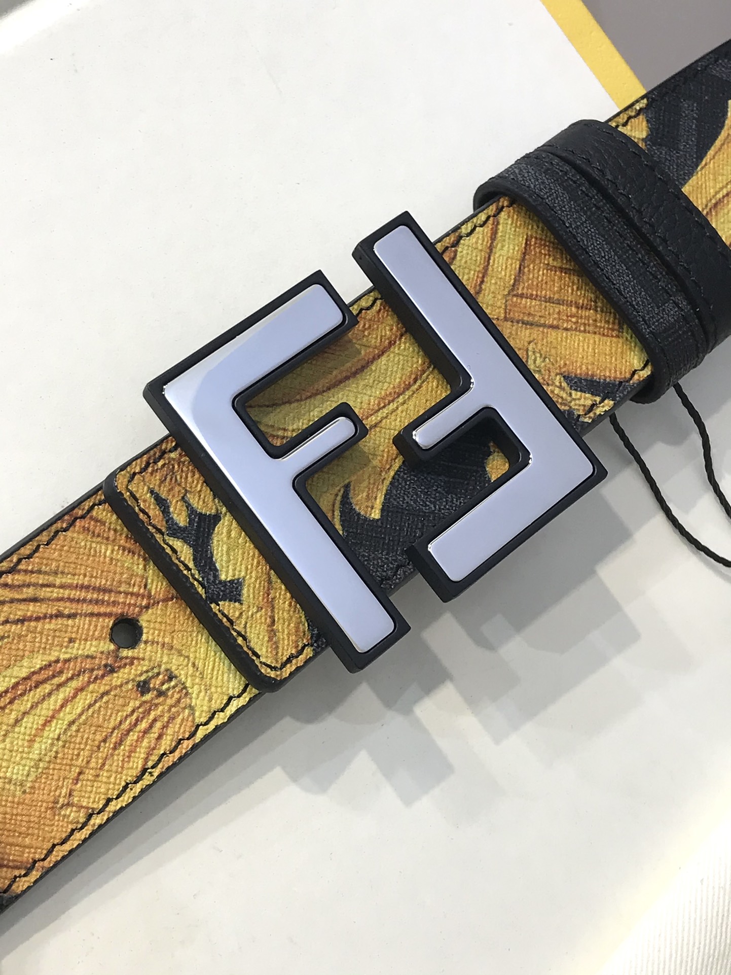 Fendi Leather Belt Cow Leather M