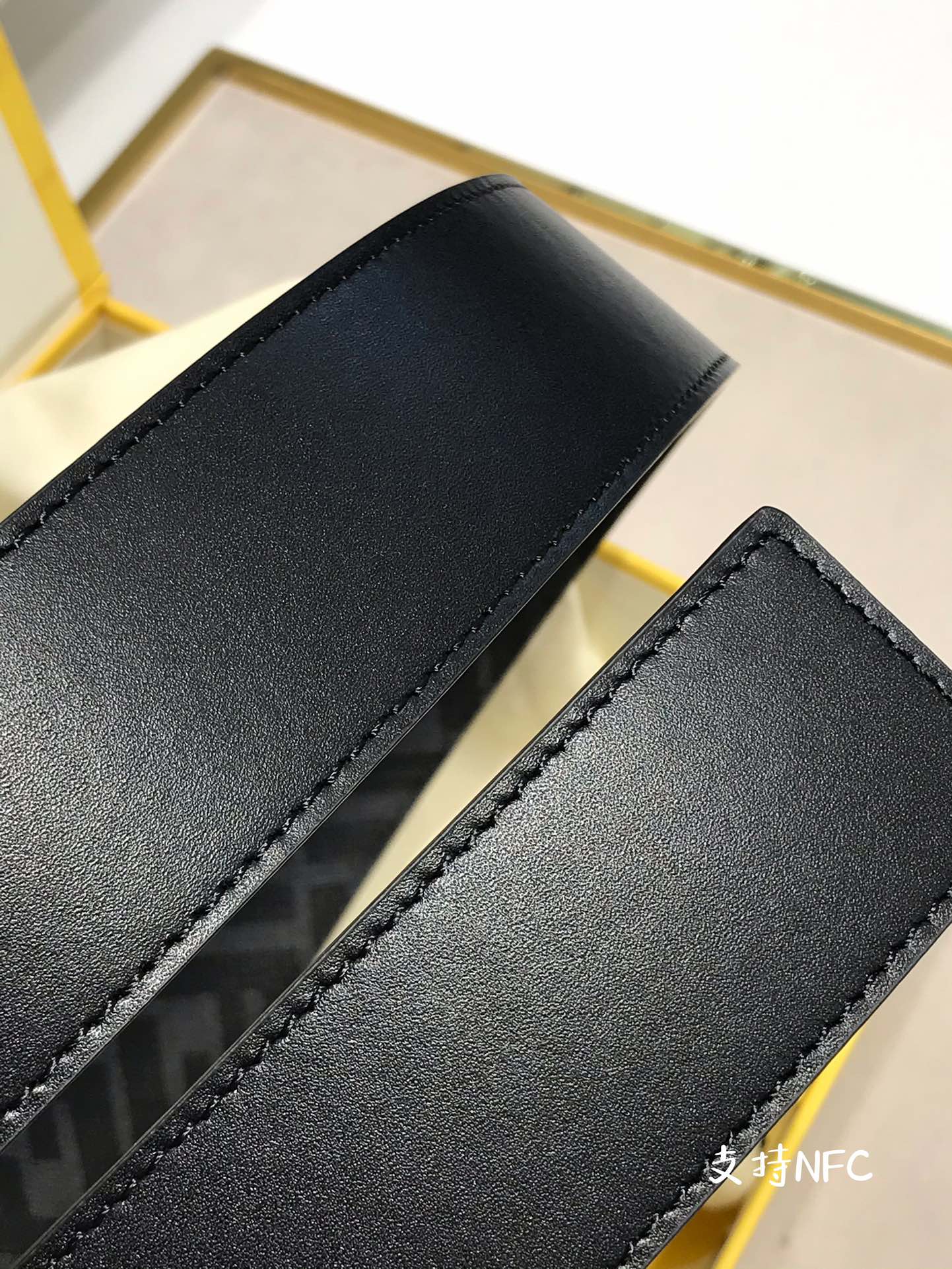 Fendi Leather Belt Cow Leather White M