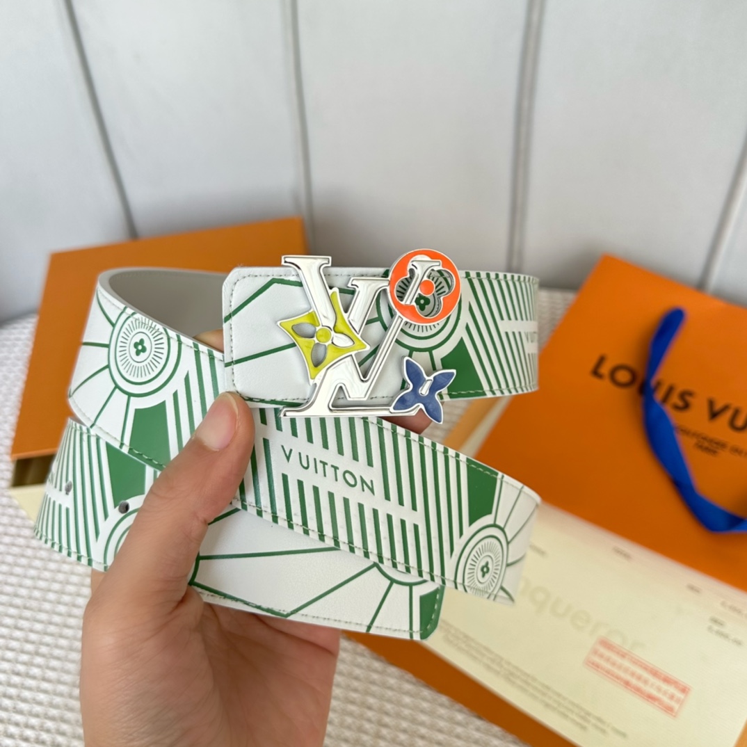 Louis Vuitton Basic Belt Cow Leather 40mm-m-l