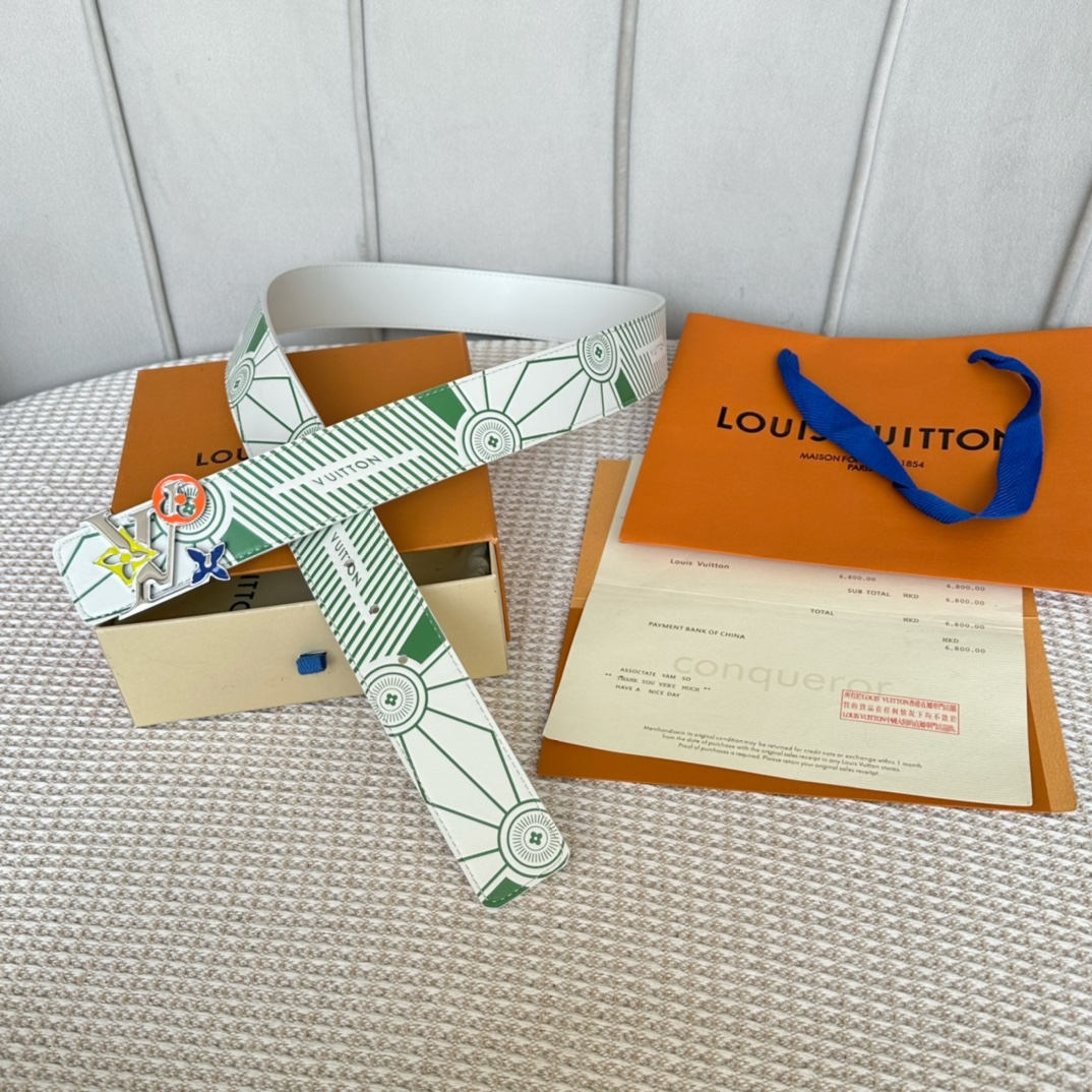 Louis Vuitton Basic Belt Cow Leather 40mm-m-l