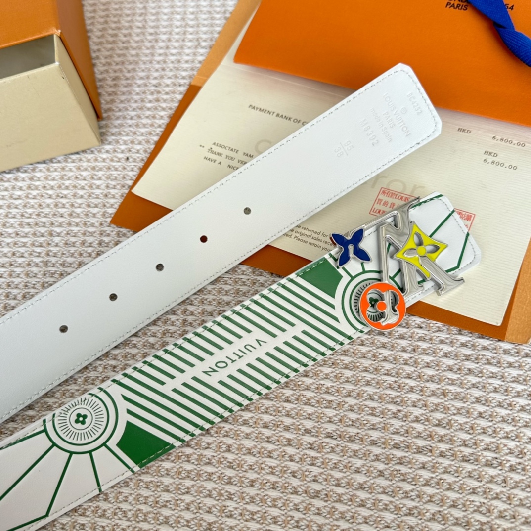 Louis Vuitton Basic Belt Cow Leather 40mm-m-l