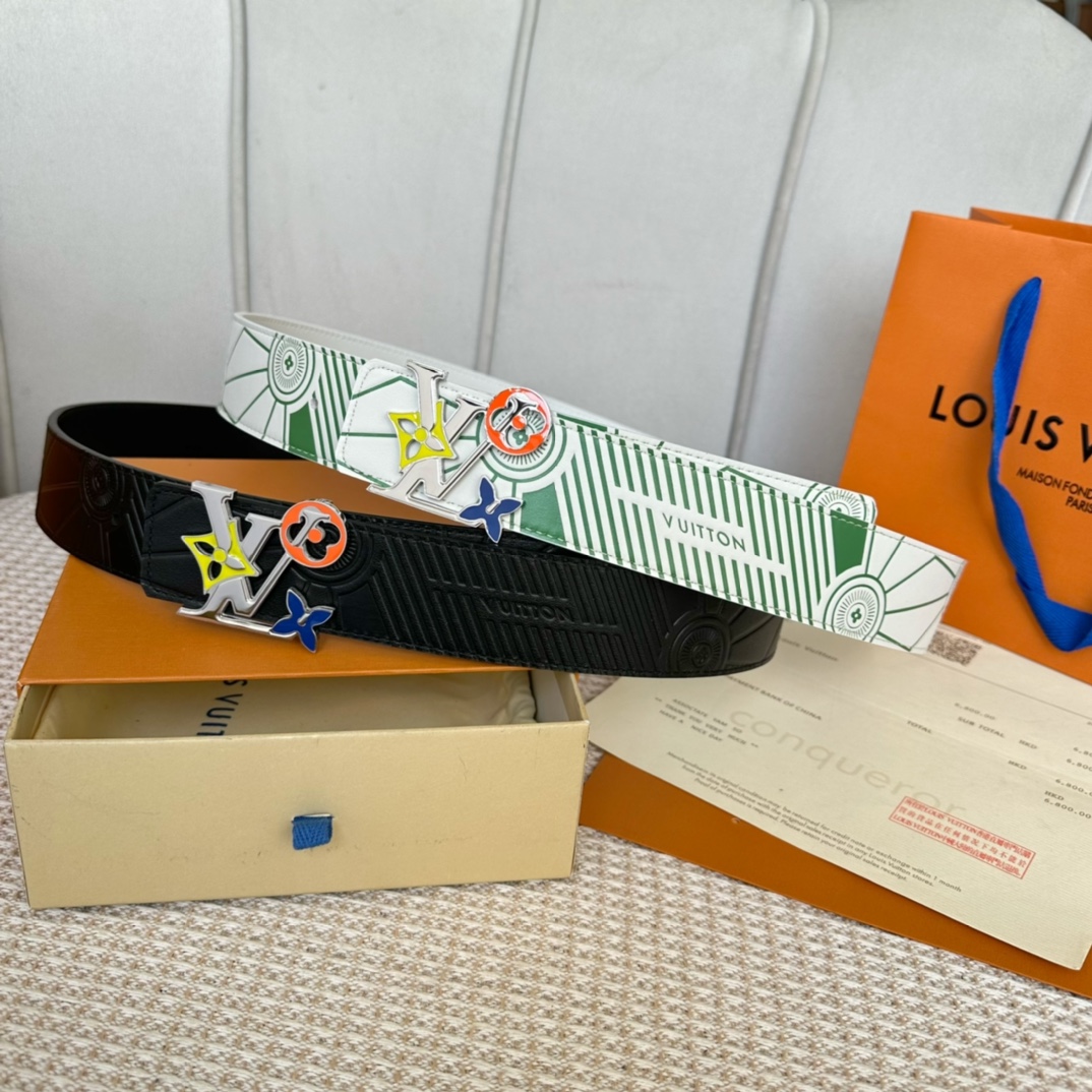 Louis Vuitton Basic Belt Cow Leather 40mm-m-l