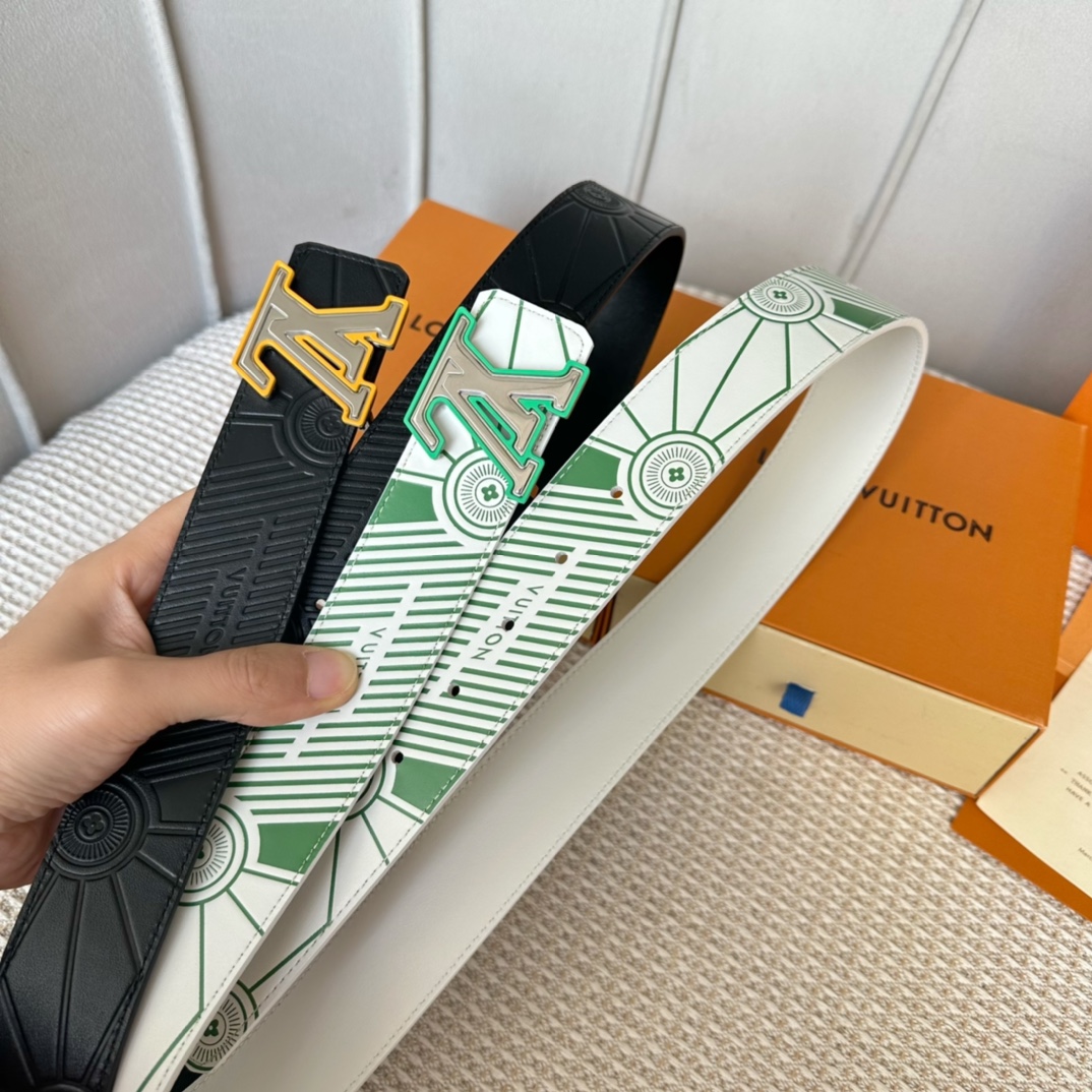 Louis Vuitton Basic Belt Cow Leather 40mm-m-l