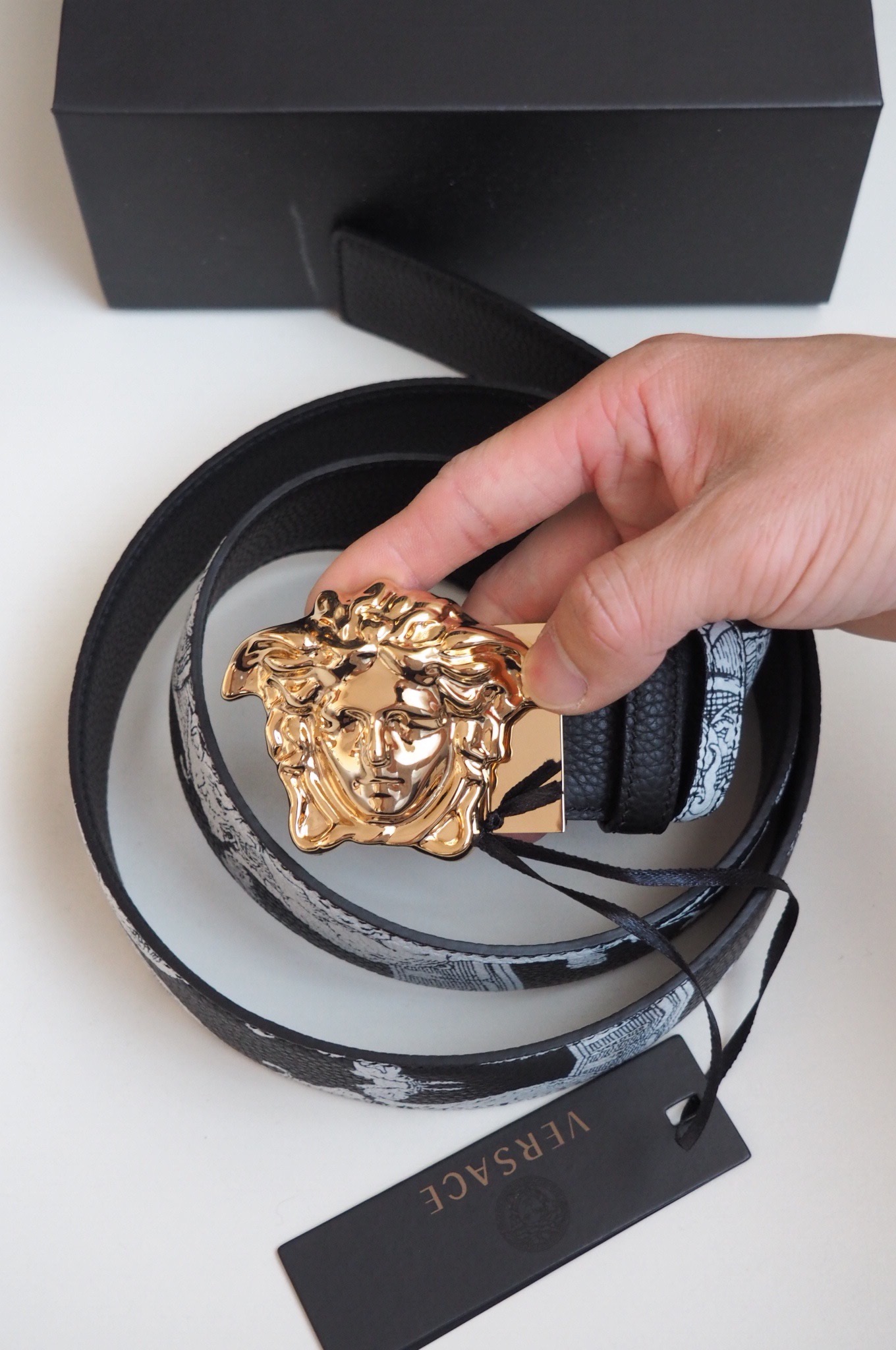 Versace Basic Belt Cow Leather S