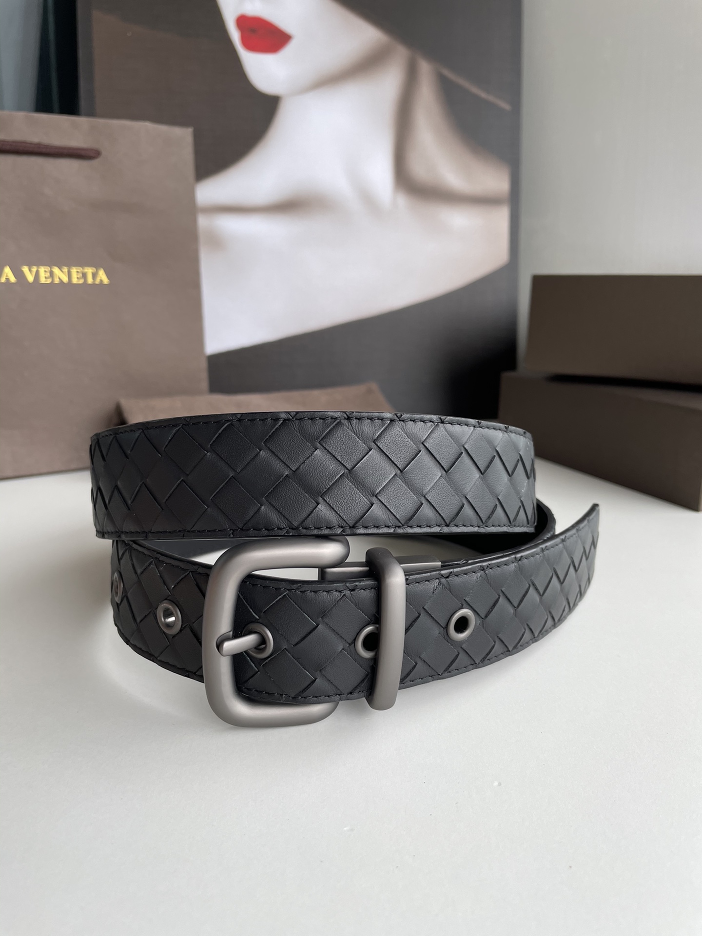 Bottega Veneta Pin Buckle Belt M