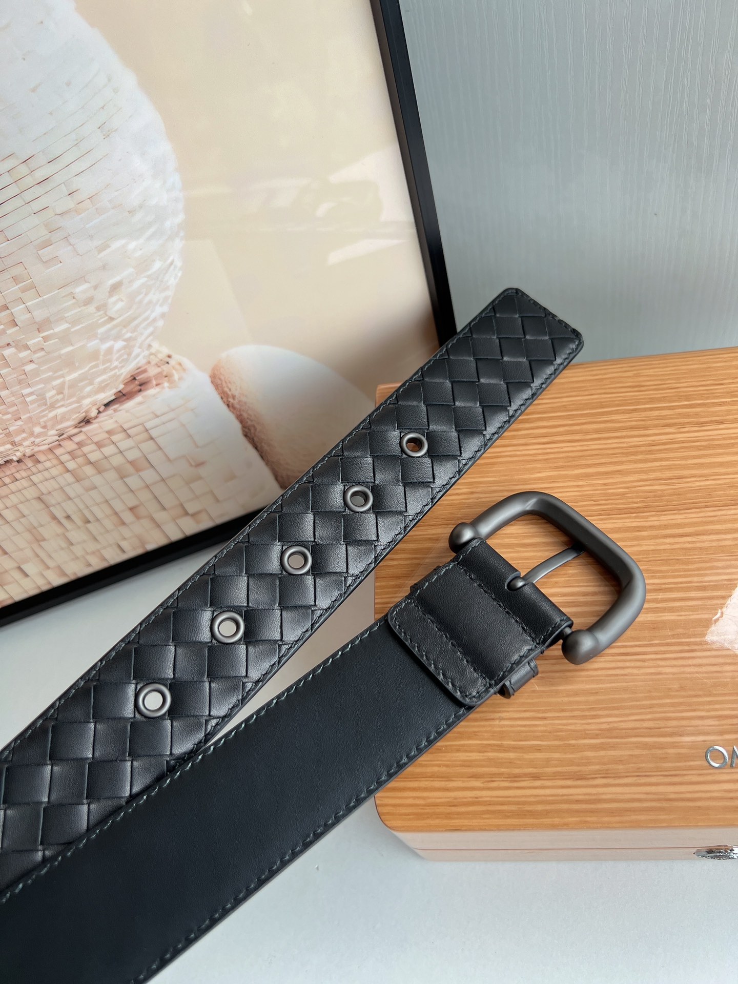 Bottega Veneta Male Pin Buckle Belt Cow Leather