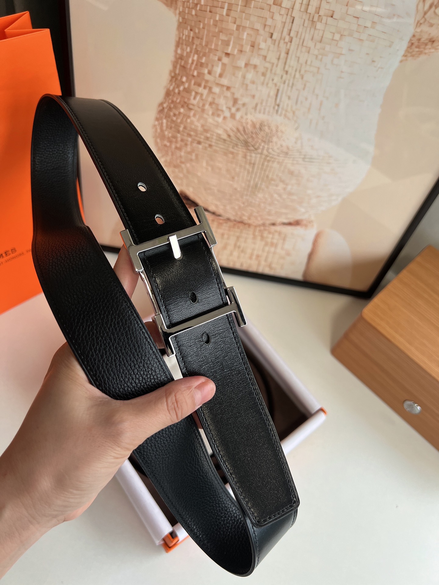 Hermès Basic Belt Cow Leather S-m