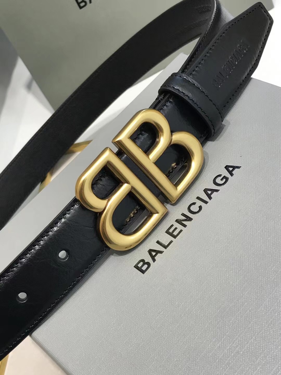 Balenciaga Basic Belt Black 30mm-l