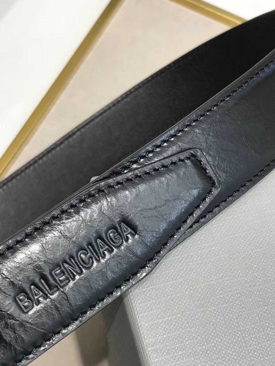 Balenciaga Basic Belt Black 30mm-l