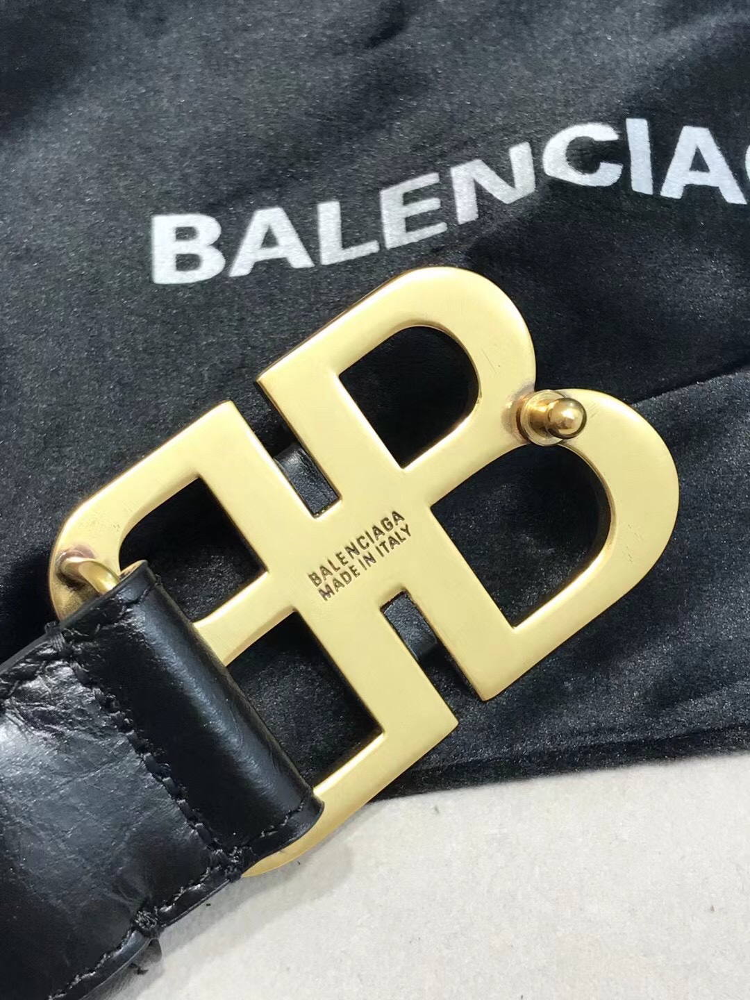 Balenciaga Basic Belt Black 30mm-l