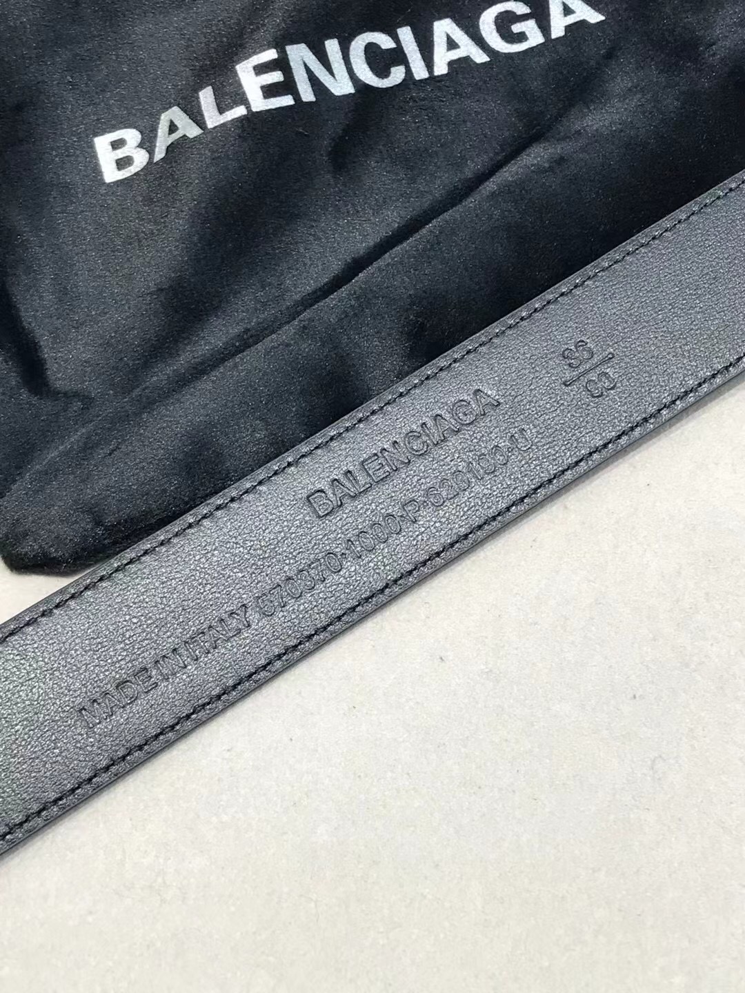Balenciaga Basic Belt Black 30mm-l