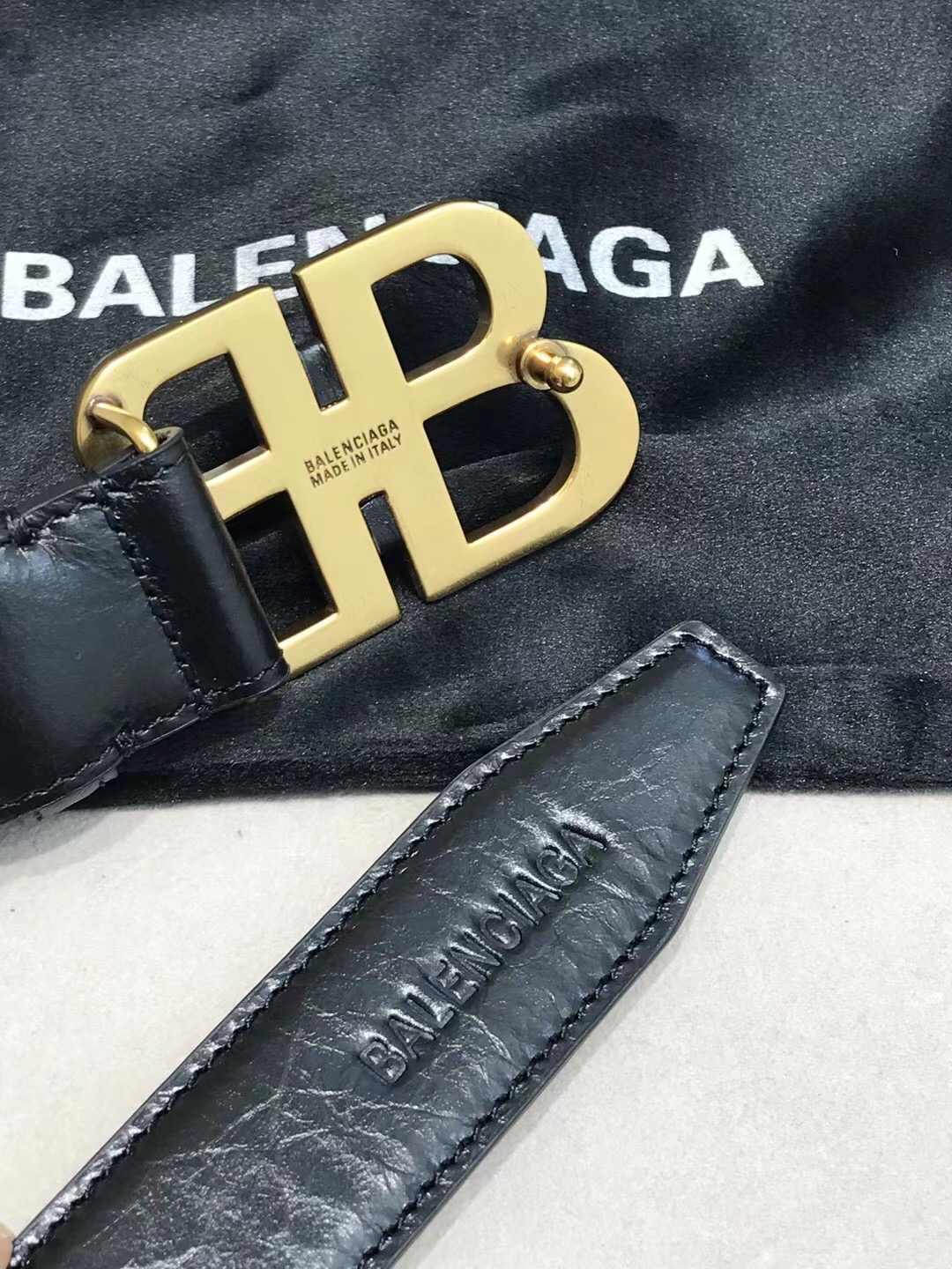Balenciaga Basic Belt Black 30mm-l