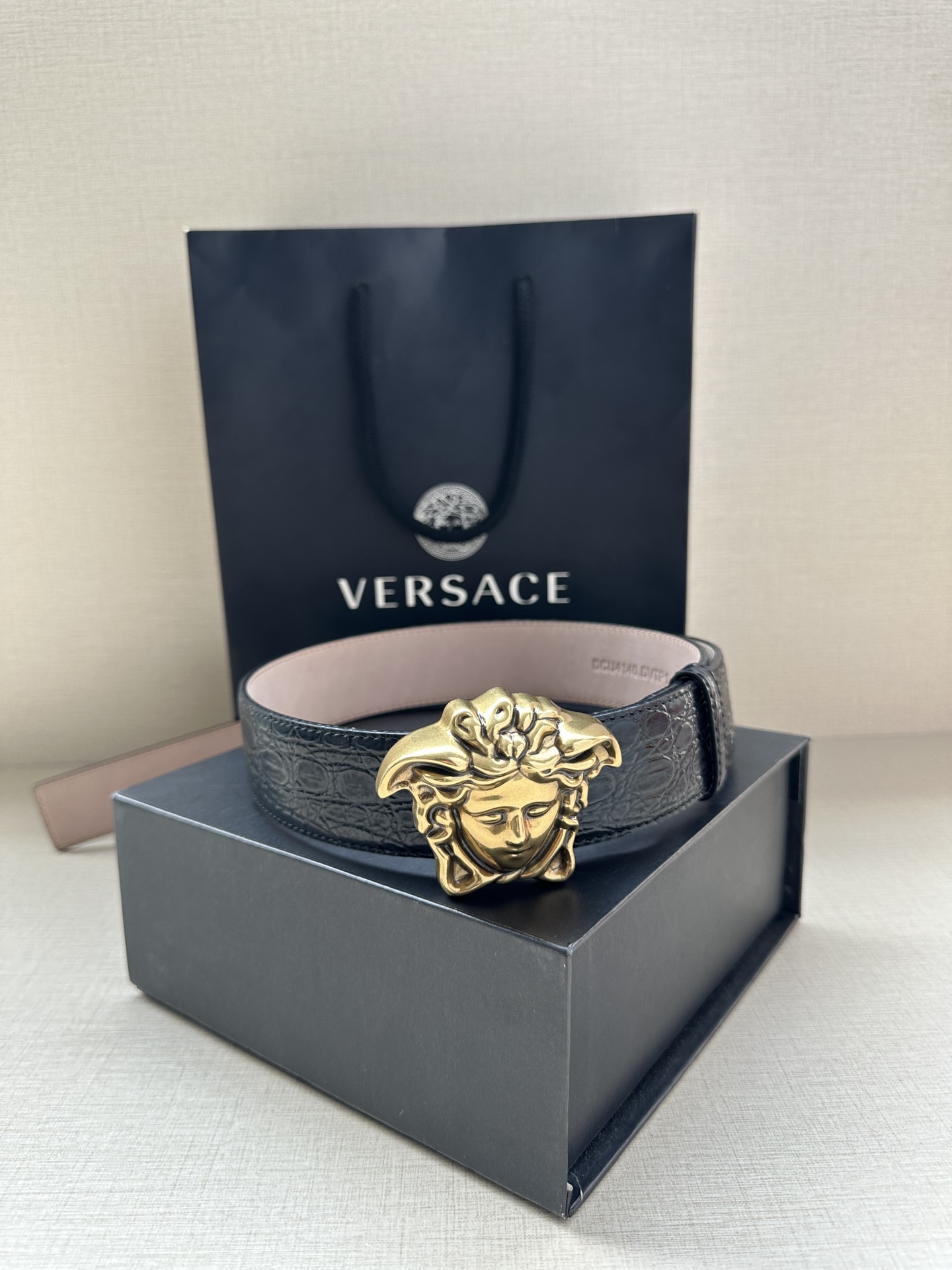 Versace Male Basic Belt Cow Leather S-m-l