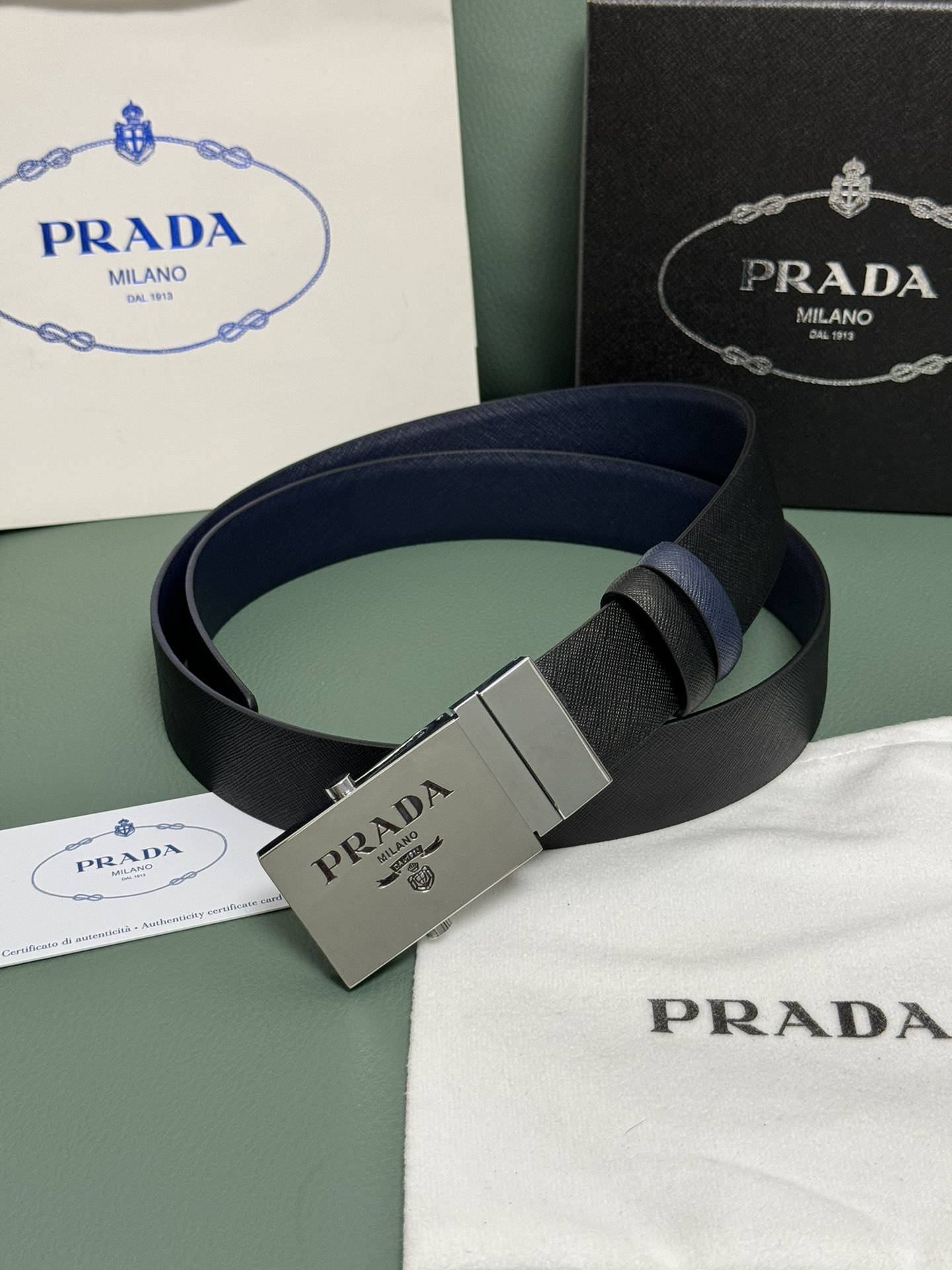 Prada Male Auto-lock Belt M