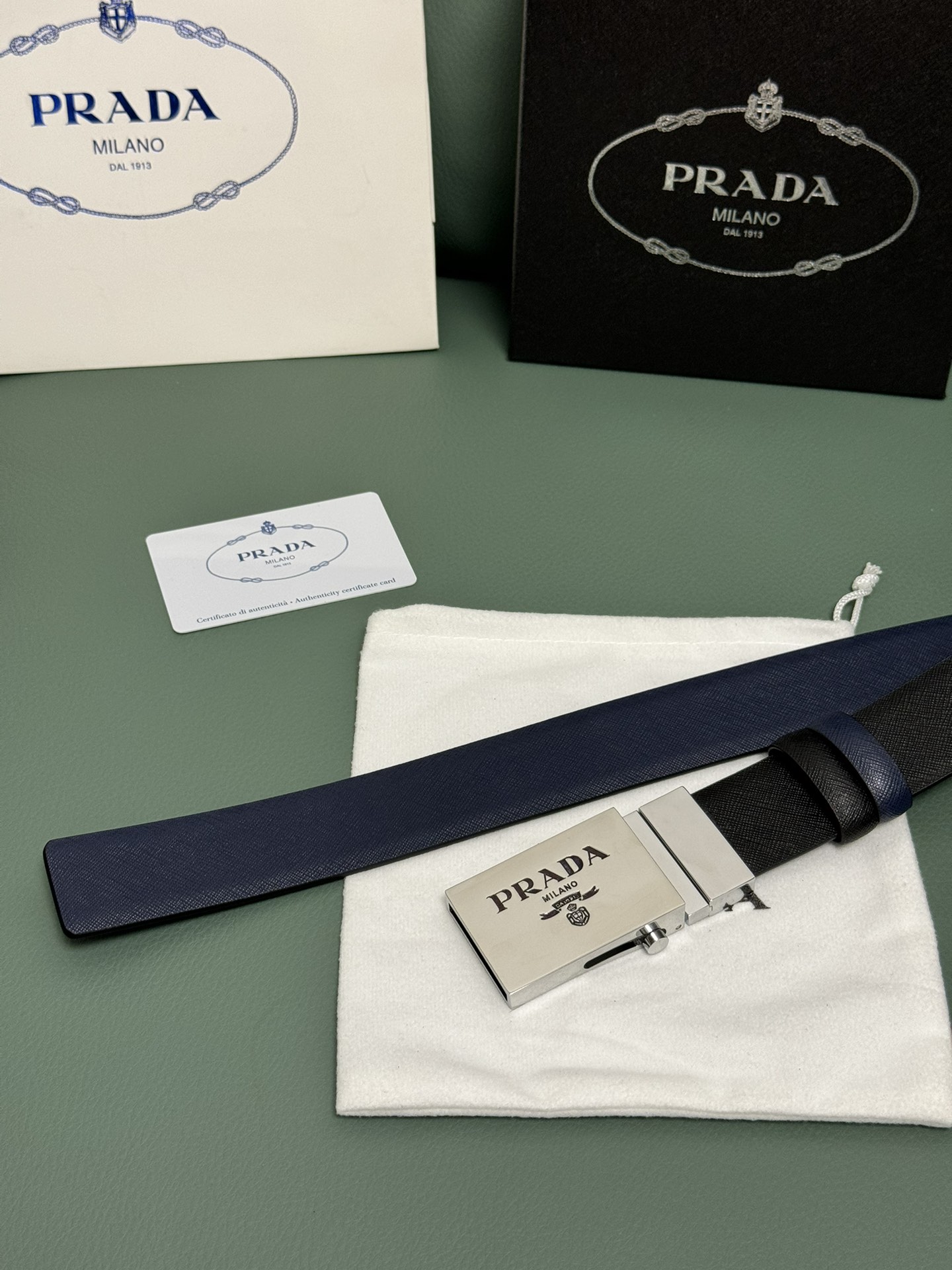 Prada Male Auto-lock Belt M