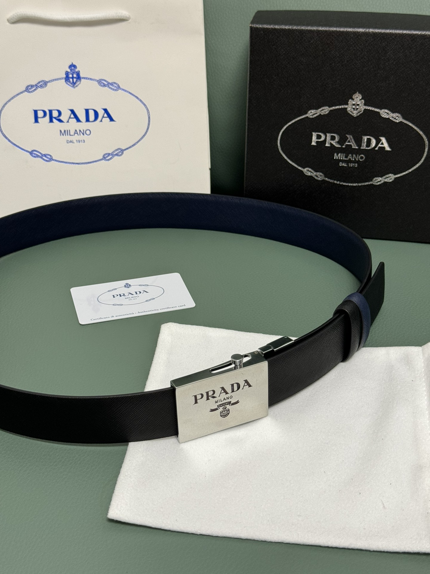 Prada Male Auto-lock Belt M