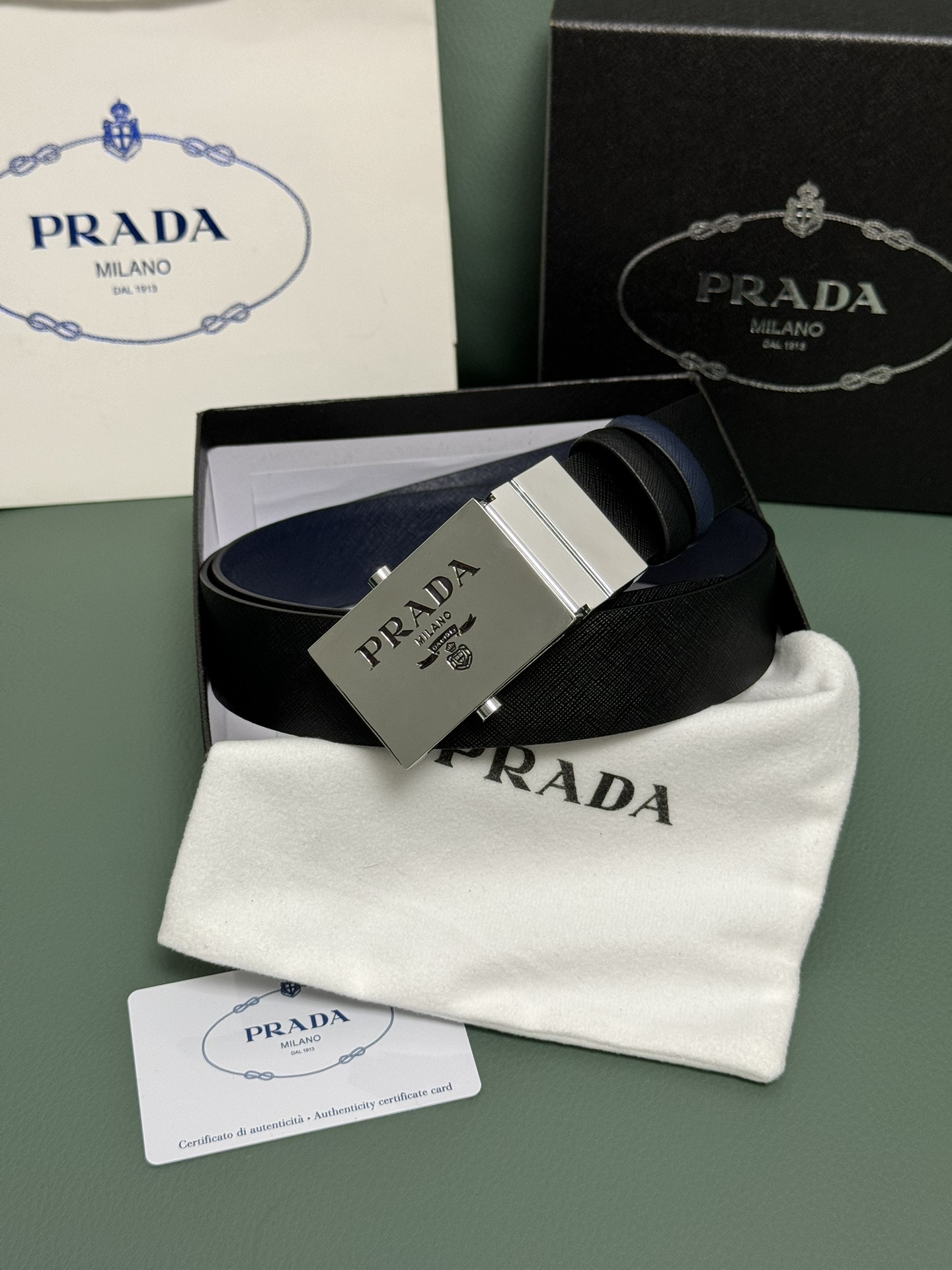 Prada Male Auto-lock Belt M