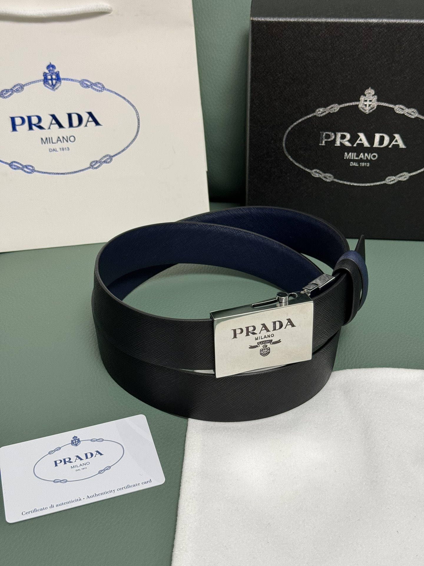 Prada Male Auto-lock Belt M