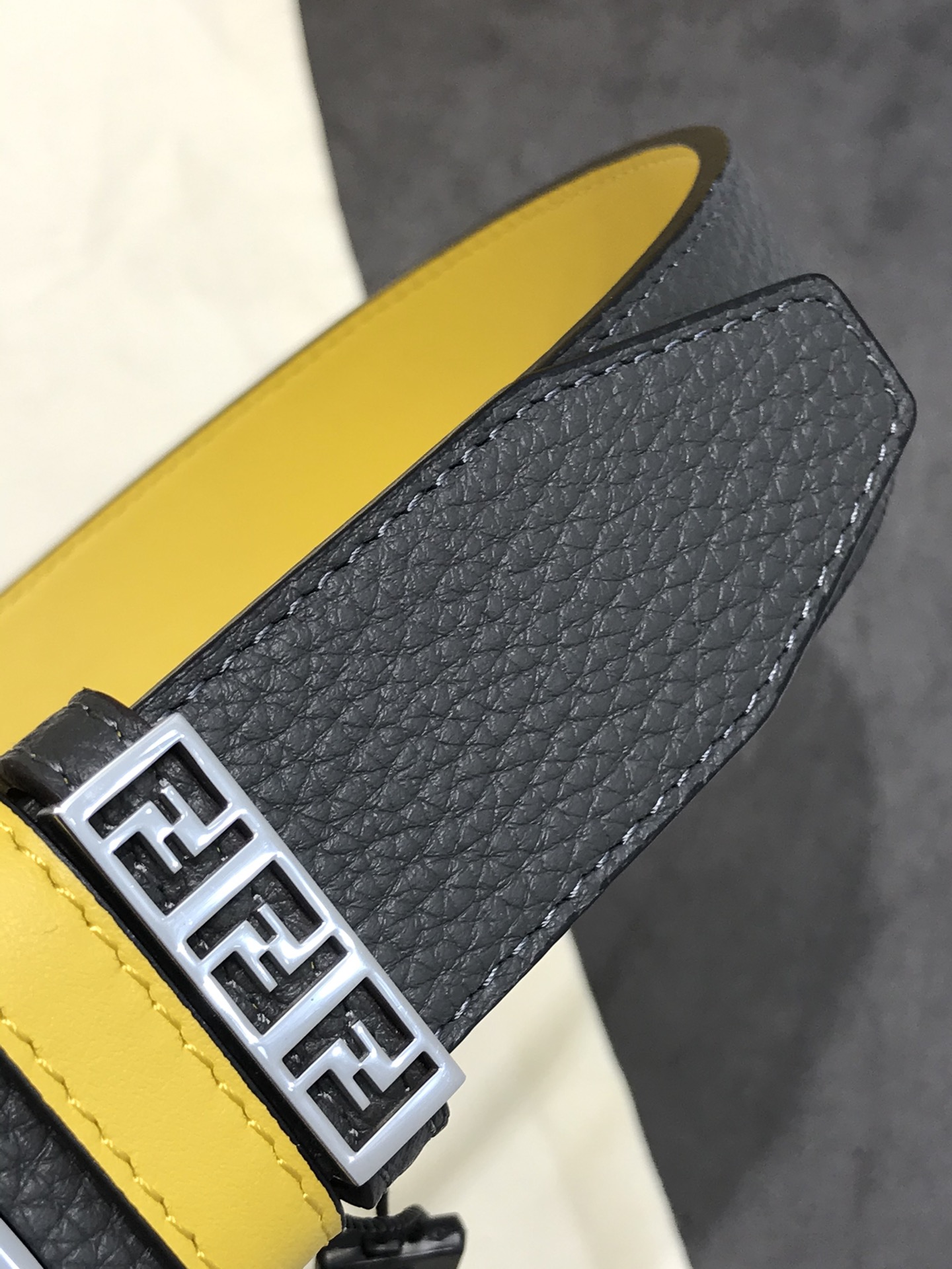 Fendi Leather Belt Cow Leather 35mm