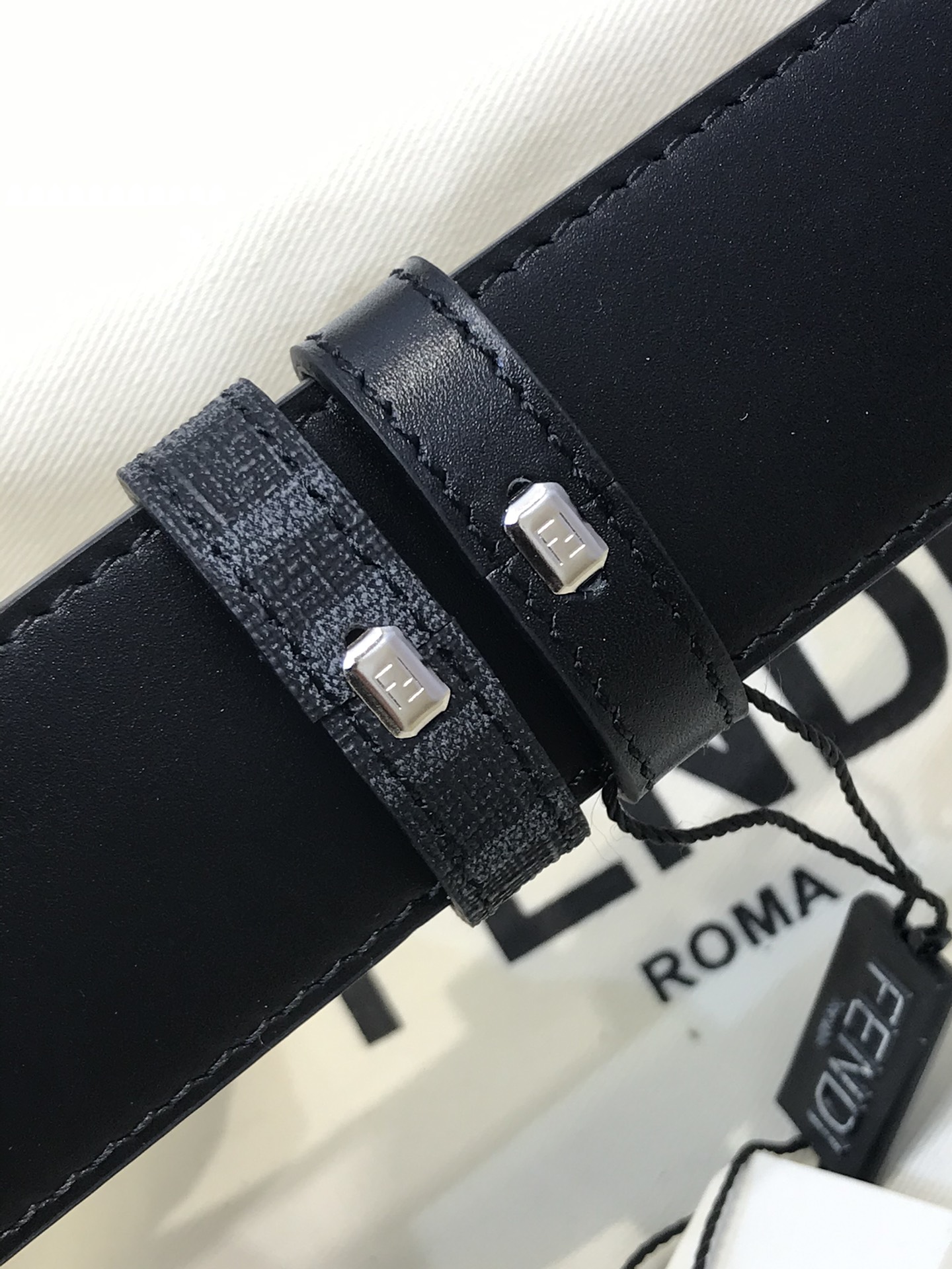 Fendi Leather Belt Cow Leather M