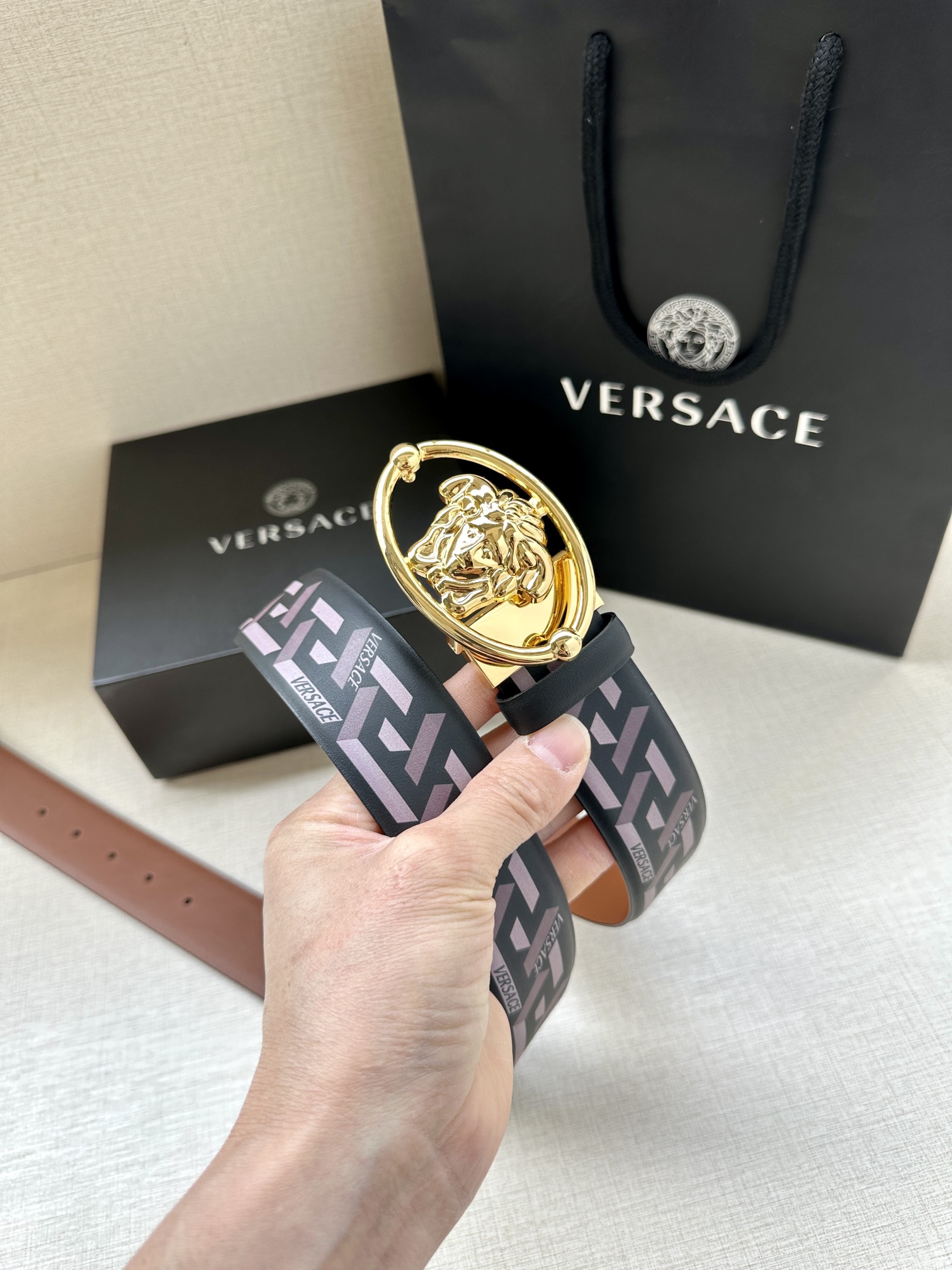 Versace Basic Belt S-m