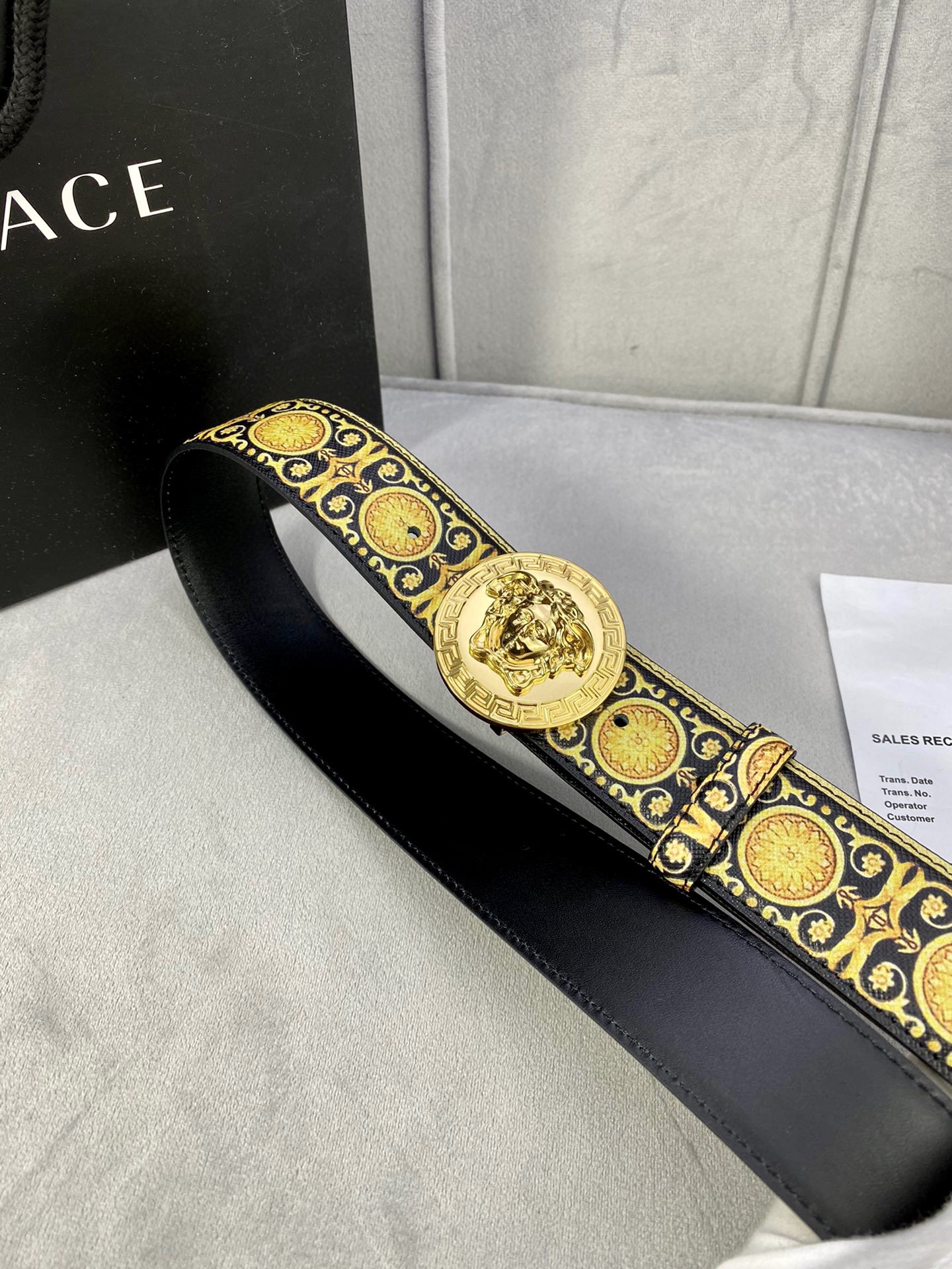 Versace Basic Belt Cow Leather S-m-l
